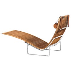 Retro Poul Kjærholm PK-24 Lounge Chair by E. Kold Christensen in Denmark