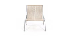 Poul Kjærholm “PK 25” Lounge Chair with Stainless Steel Frame