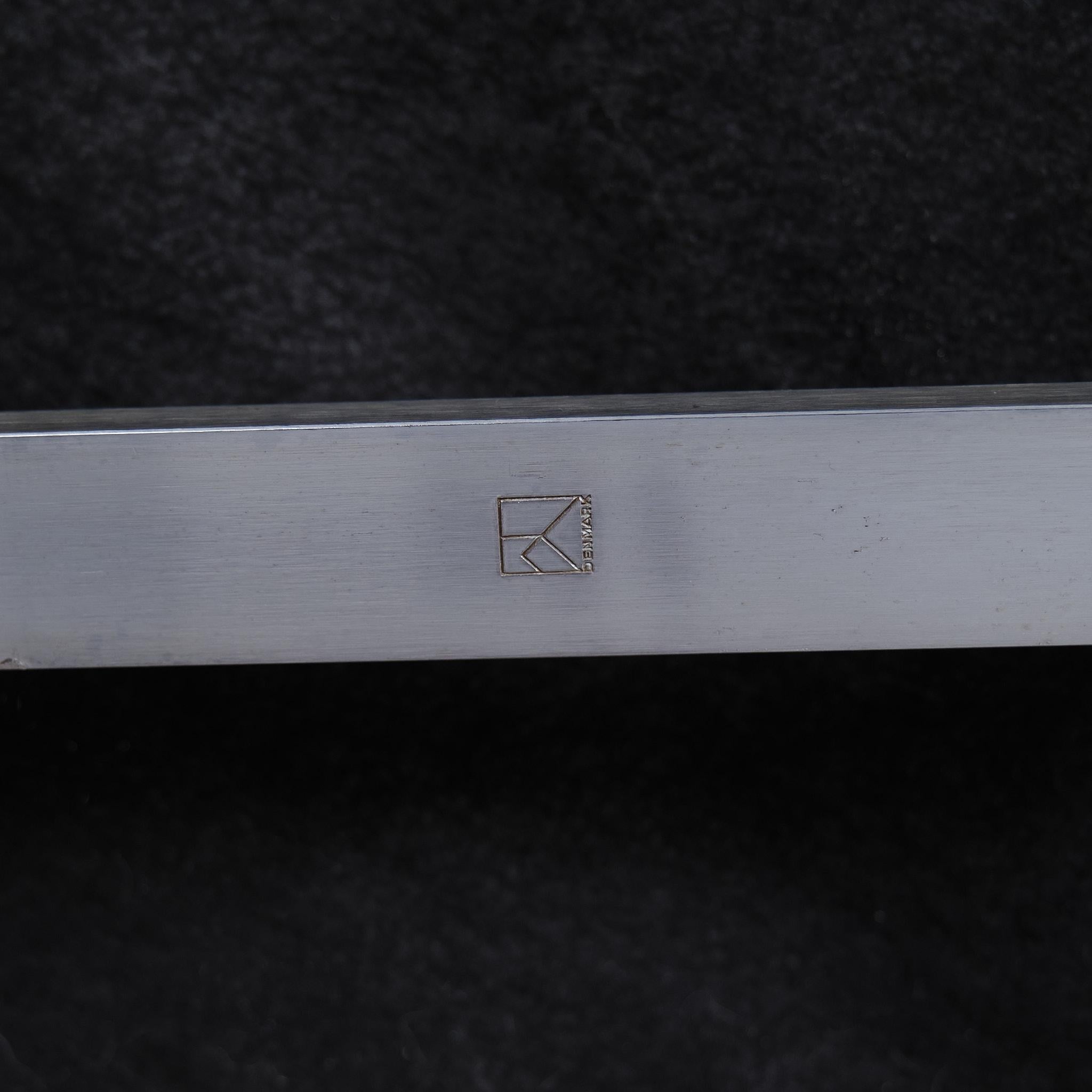 Poul Kjærholm Pk 31 3 Sofa in schwarzem Leder für E. Kold Christensen aus den 1960er Jahren (Mitte des 20. Jahrhunderts) im Angebot