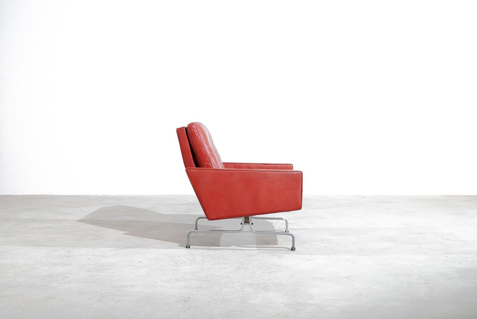 Mid-Century Modern Poul Kjærholm PK 31 Lounge Chair Ejvind Kold Christensen Denmark Kjaerholm EKC For Sale