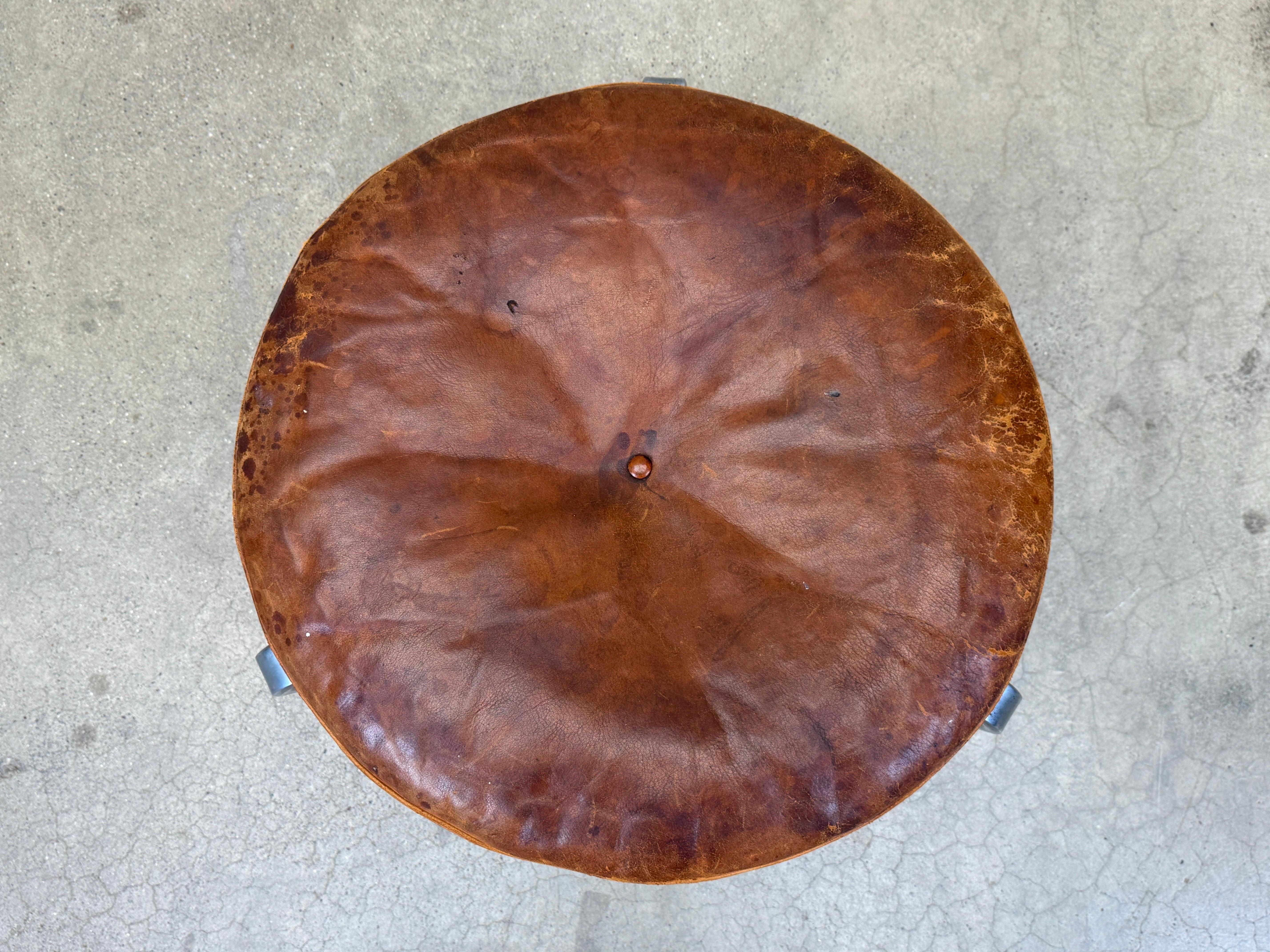 Poul Kjærholm PK 33 Tabouret pour E. Kold Christensen Bon état à Dallas, TX