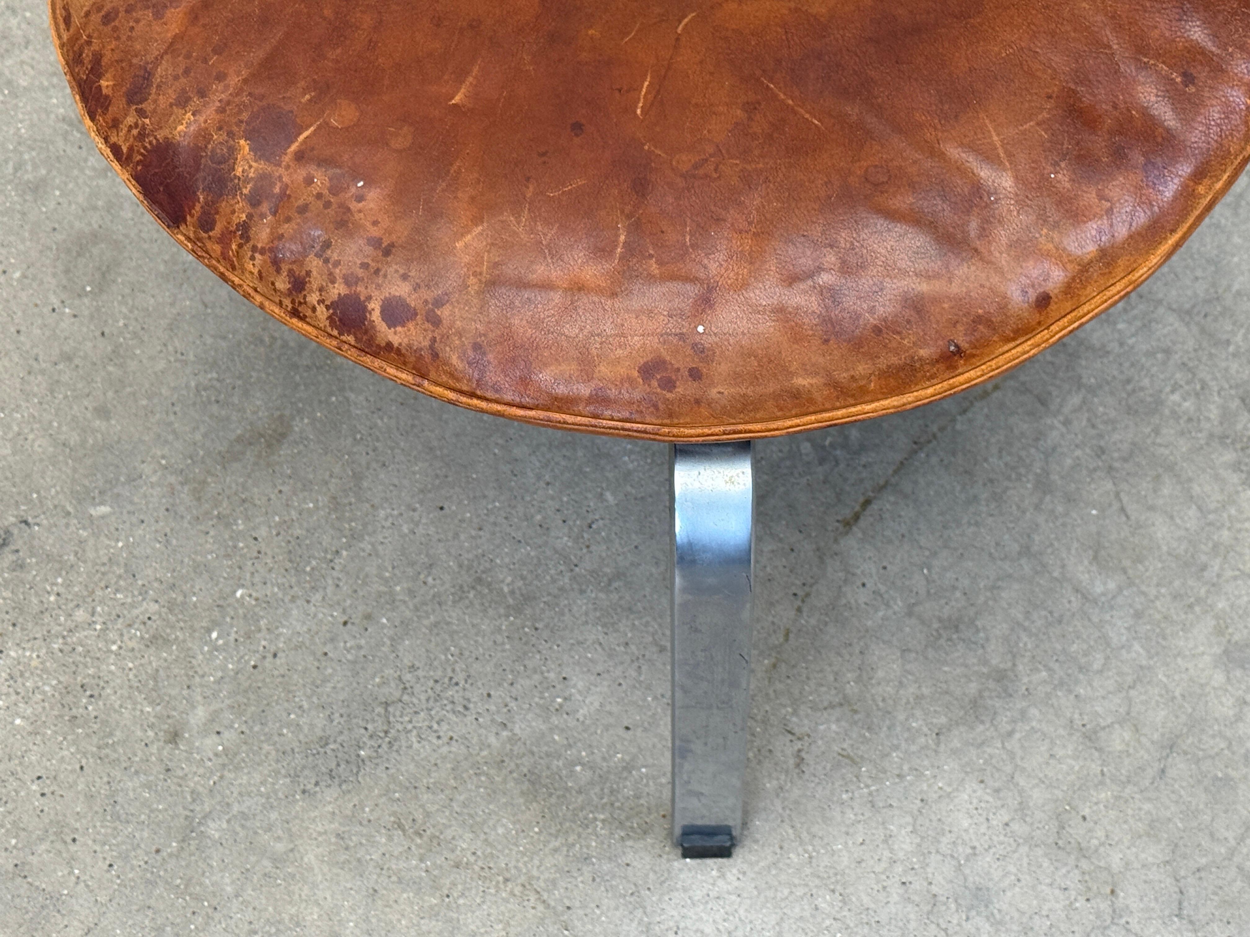Milieu du XXe siècle Poul Kjærholm PK 33 Tabouret pour E. Kold Christensen