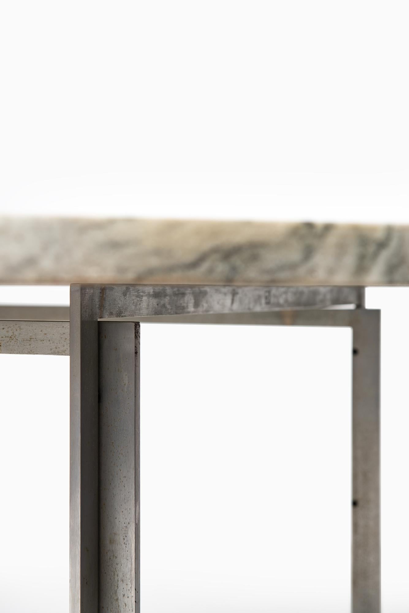 Marble Poul Kjaerholm PK-54 Dining Table by E. Kold Christensen in Denmark For Sale