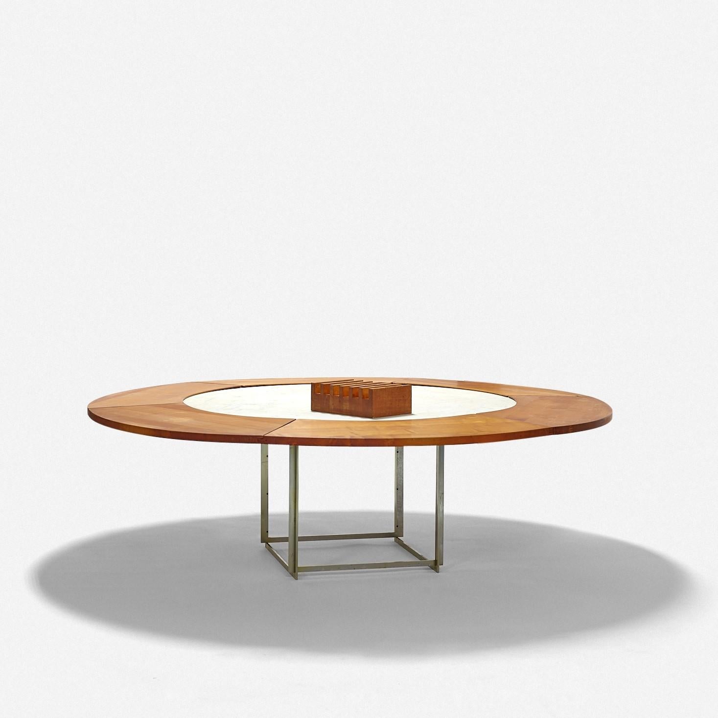 Table de salle à manger PK 54 de Poul Kjaerholm pour E. Kold Christensen Bon état - En vente à Houston, TX