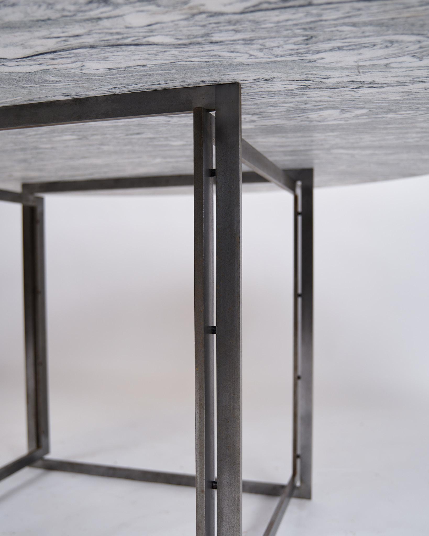 Poul Kjærholm Pk 54 Dining Table With Cipollini Marble For E. Kold Christensen In Good Condition For Sale In Lejre, DK