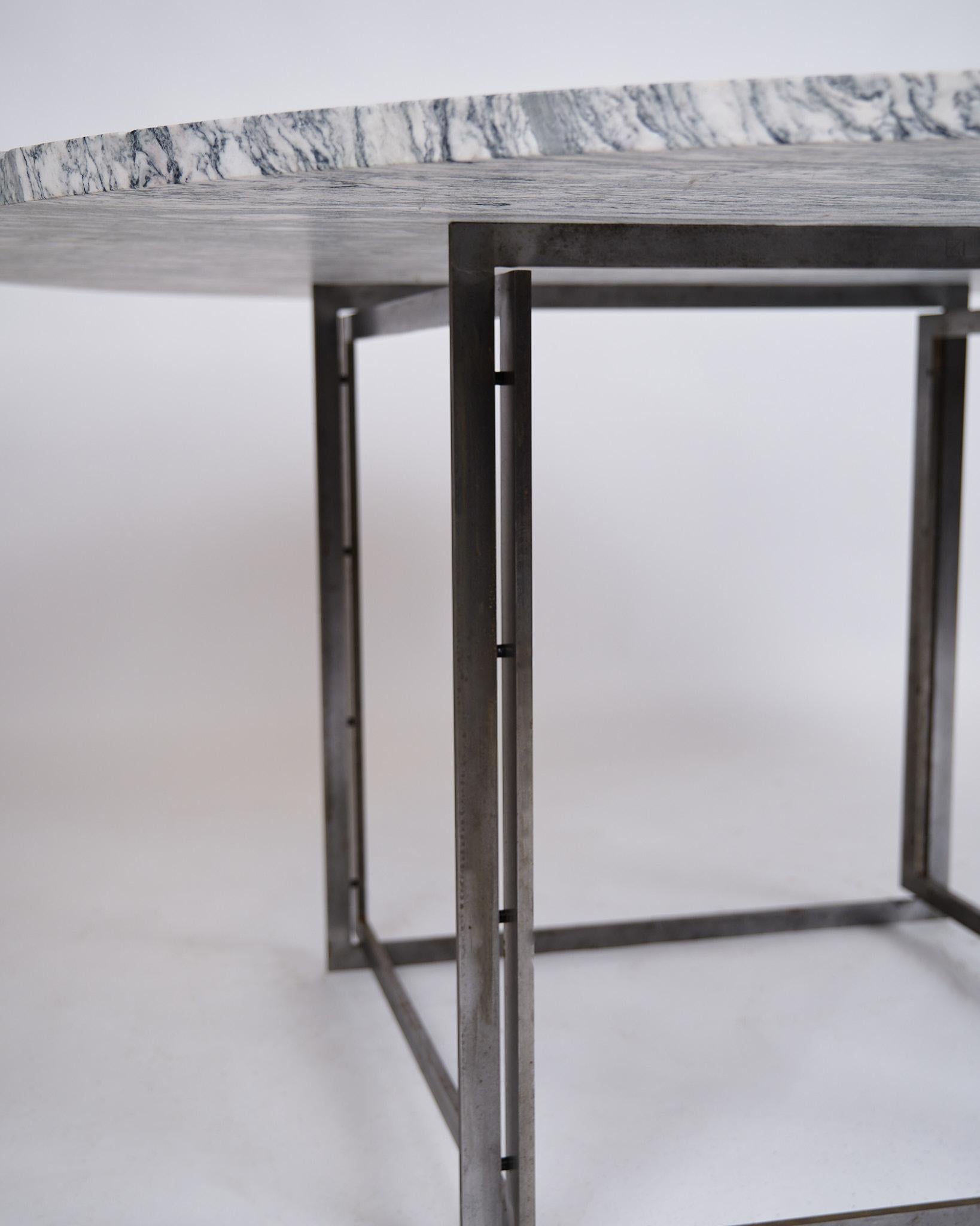 Mid-20th Century Poul Kjærholm Pk 54 Dining Table With Cipollini Marble For E. Kold Christensen For Sale