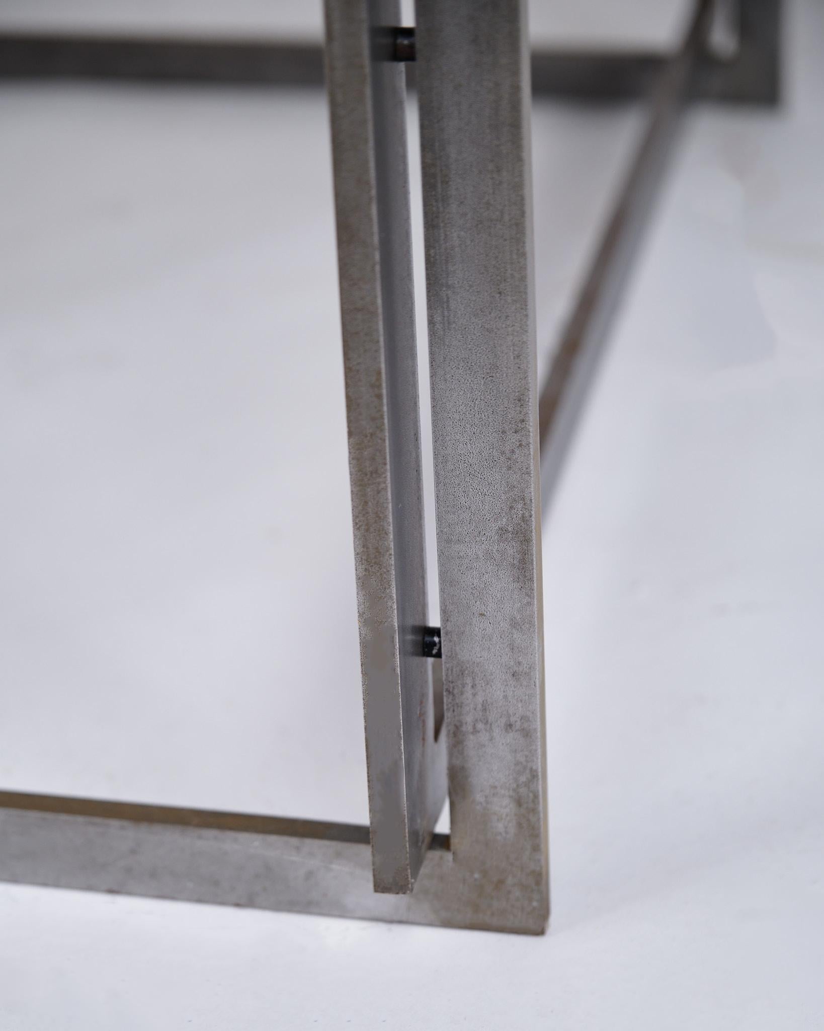 Steel Poul Kjærholm Pk 54 Dining Table With Cipollini Marble For E. Kold Christensen For Sale