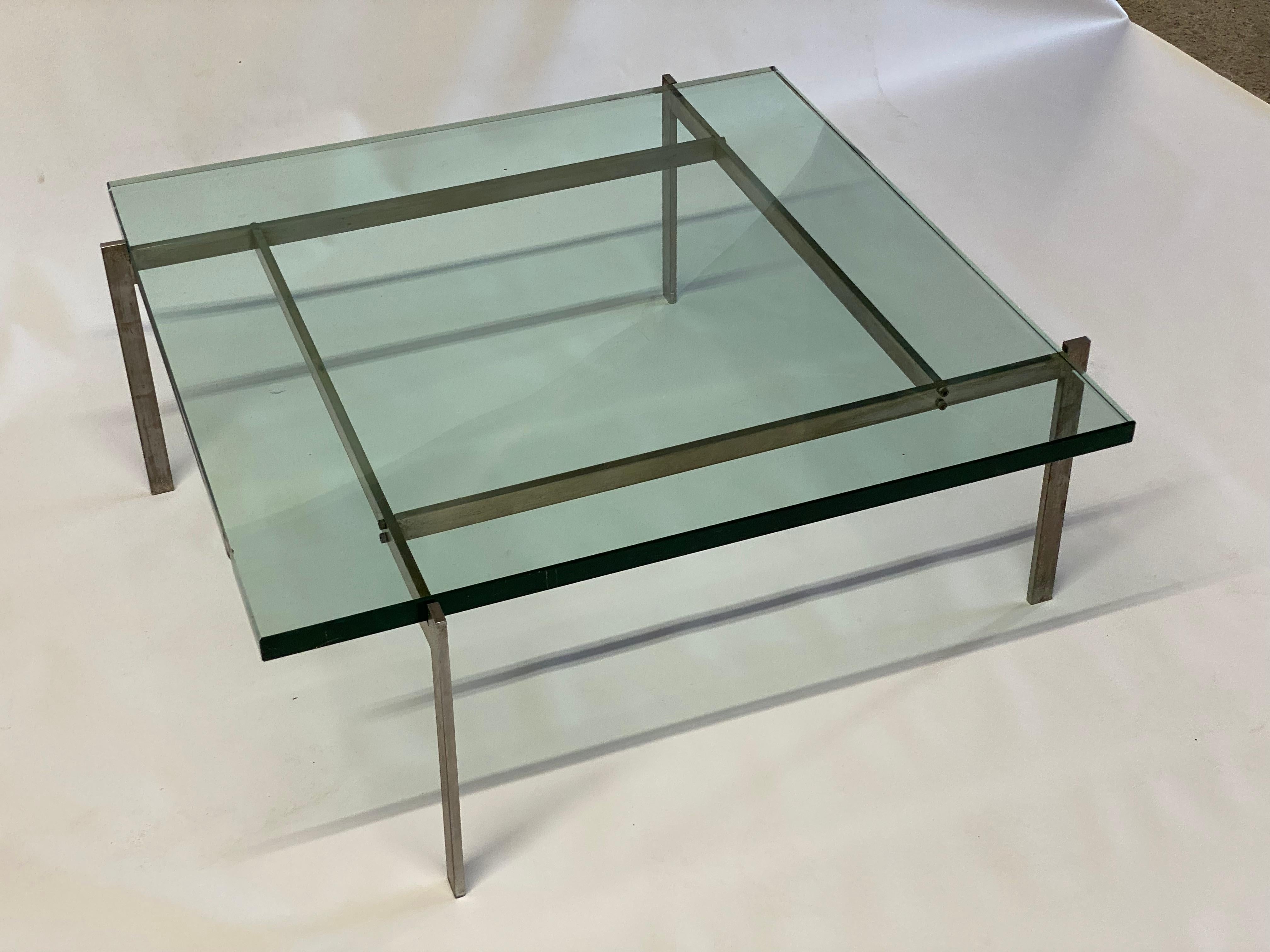 Scandinavian Modern Poul Kjaerholm PK 61 Coffee Table for E. Kold Christensen