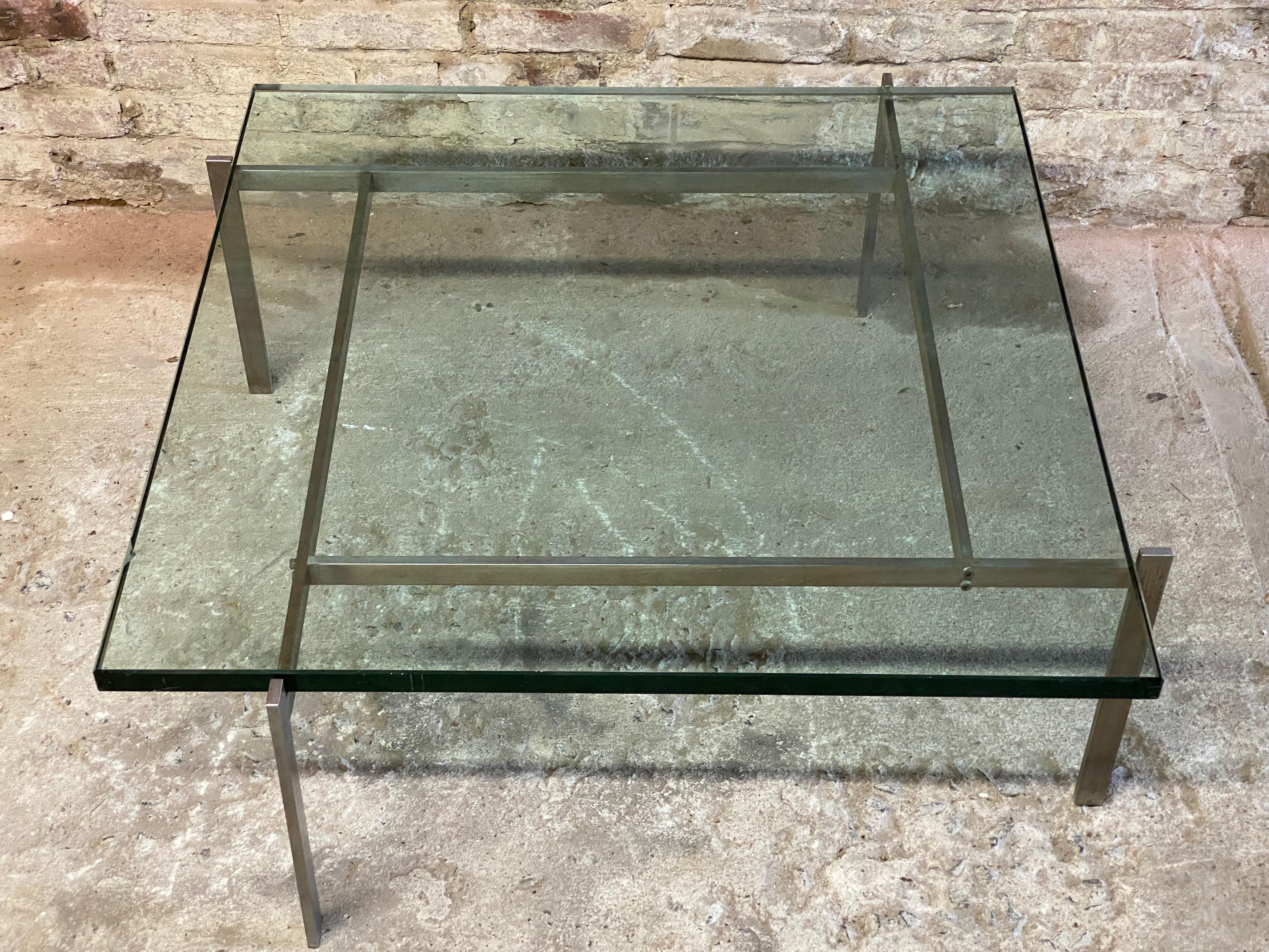 Poul Kjaerholm PK 61 Coffee Table for E. Kold Christensen In Fair Condition In Garnerville, NY