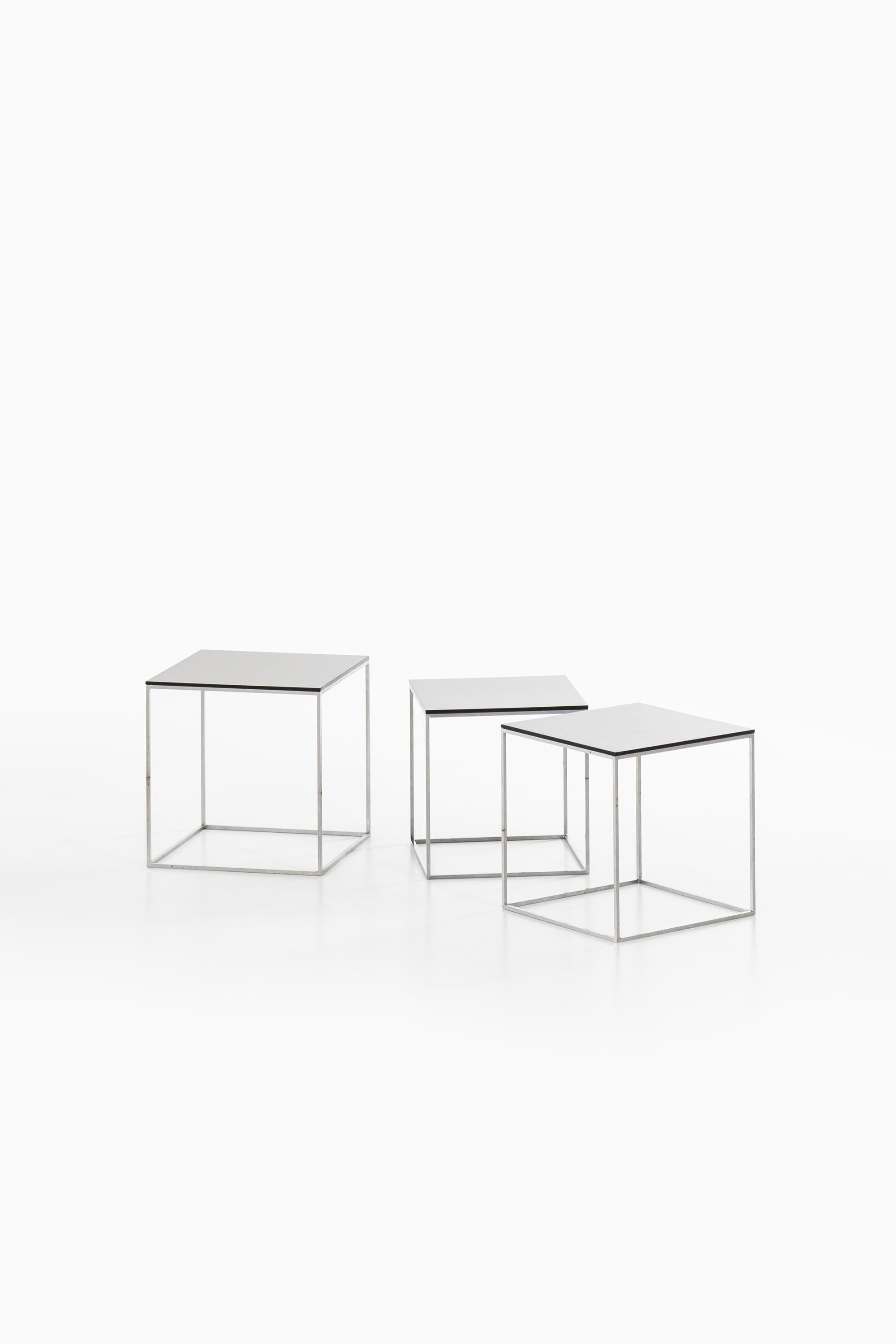 Danish Poul Kjærholm PK-71 Nesting Tables by E. Kold Christensen in Denmark For Sale