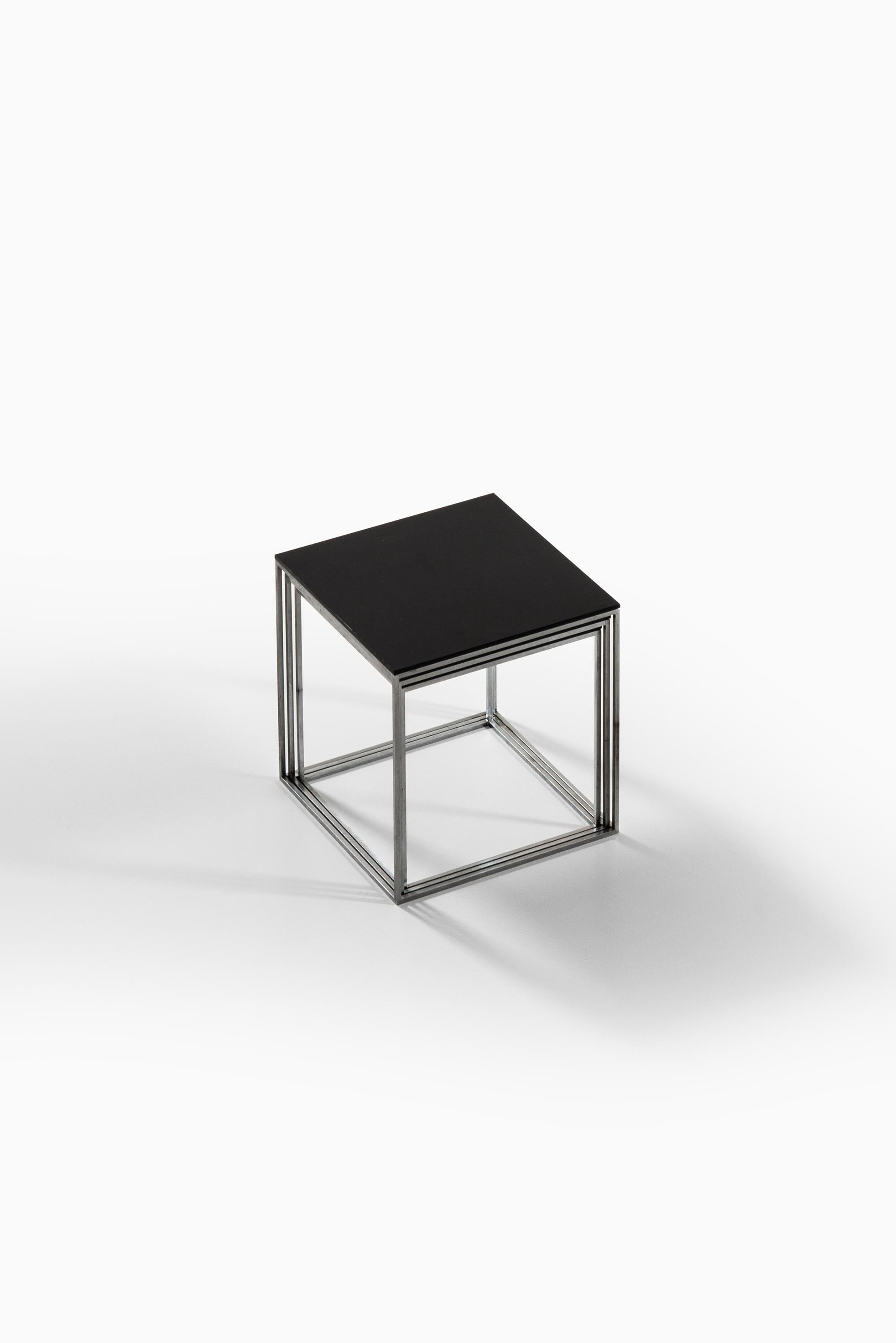 Mid-20th Century Poul Kjærholm PK-71 Nesting Tables by E. Kold Christensen in Denmark For Sale