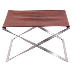 Poul Kjærholm PK 91 Folding Stool, Early Production, Denmark, 1961