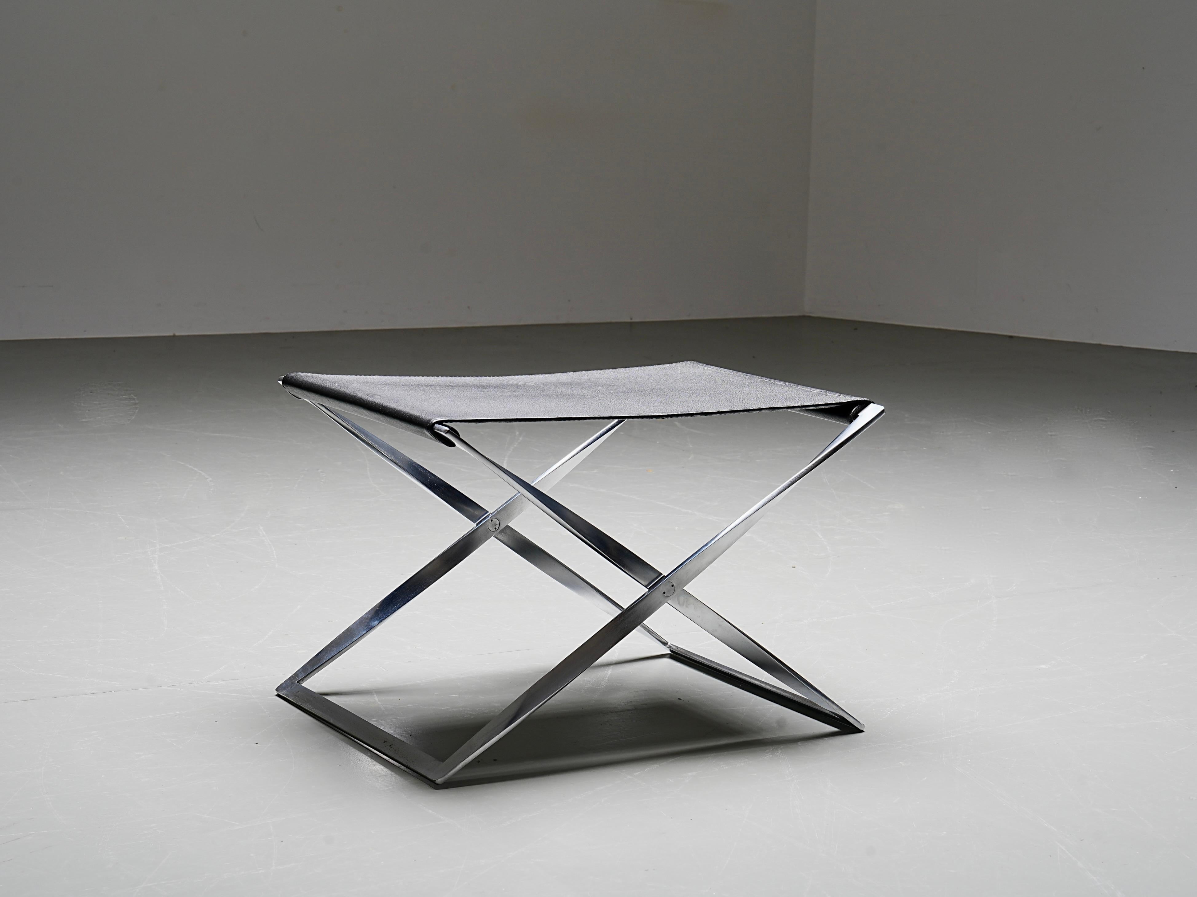 Poul Kjærholm PK 91 Stool by Fritz Hansen, Denmark In Good Condition For Sale In Uithoorn, NL