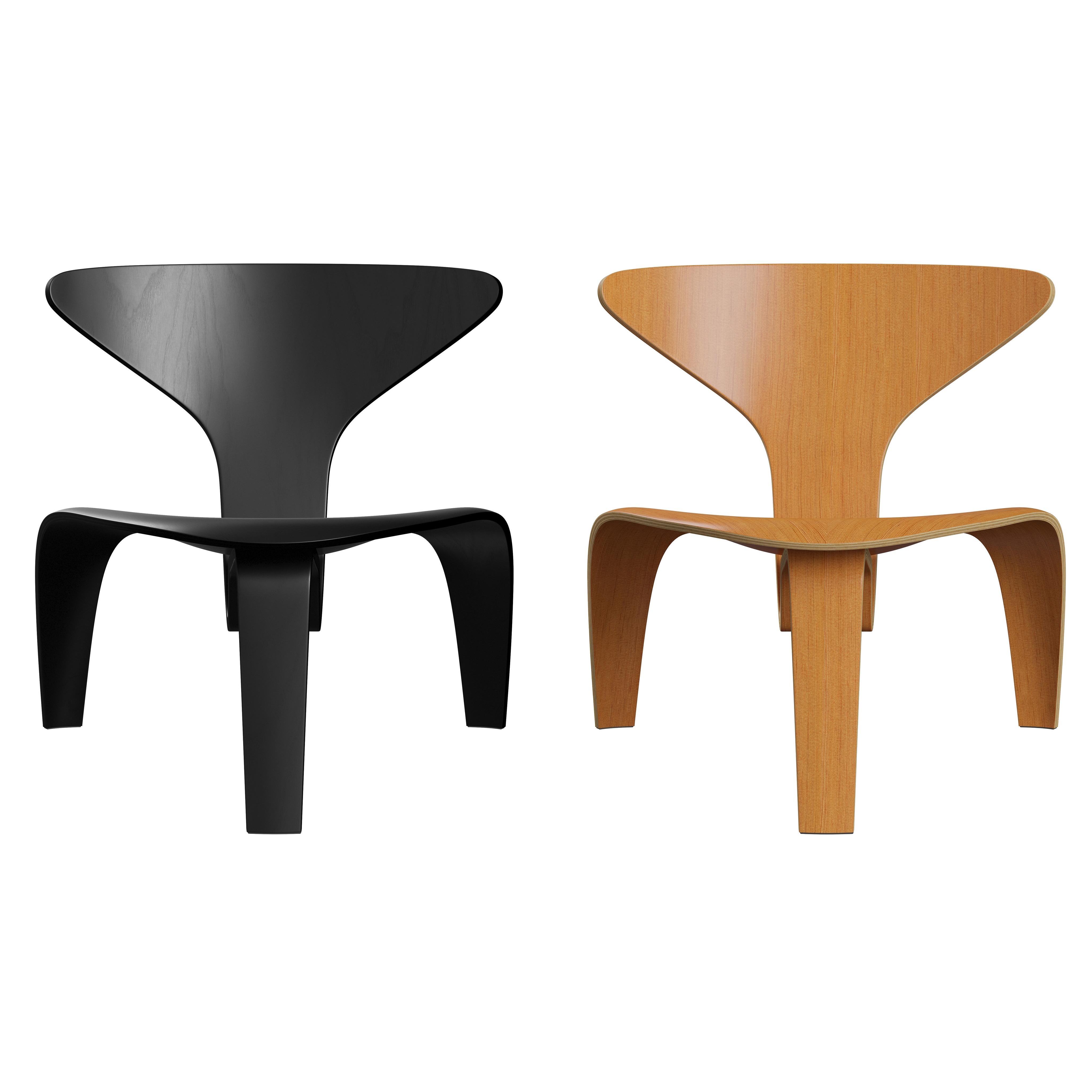 Contemporary Poul Kjærholm 'PK0 A' Chair for Fritz Hansen in Black Colored Ash For Sale