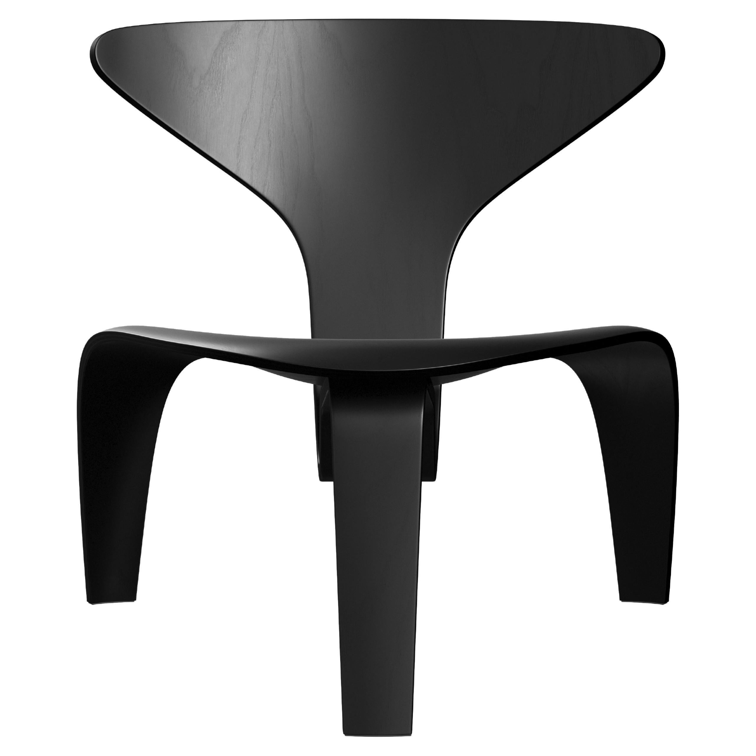Poul Kjærholm 'PK0 A' Chair for Fritz Hansen in Black Colored Ash For Sale