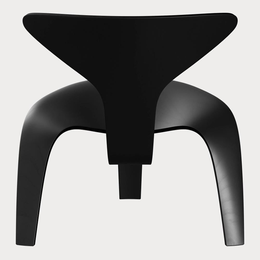 Poul Kjaerholm PK0 A Lounge Chair Schwarz Esche für Fritz Hansen (Deutsch) im Angebot