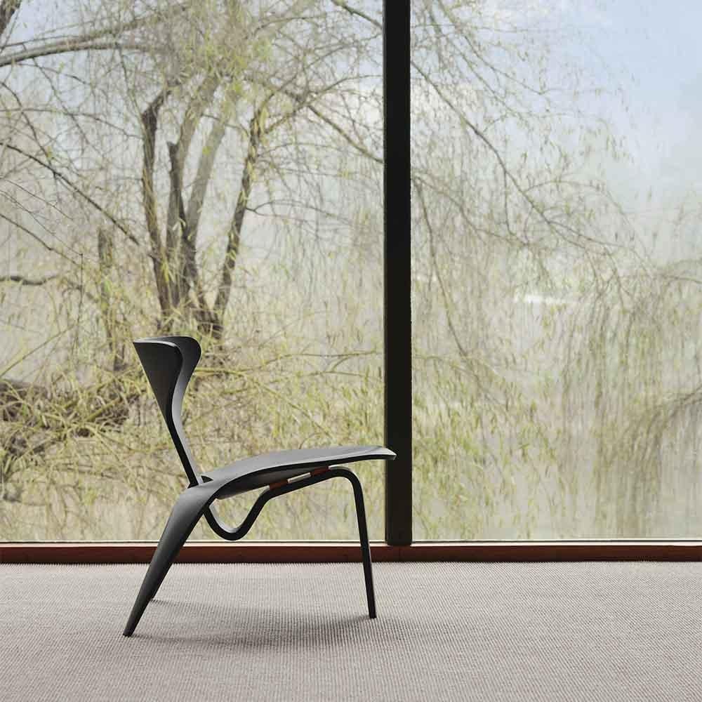Poul Kjaerholm PK0 A Lounge Chair Schwarz Esche für Fritz Hansen (21. Jahrhundert und zeitgenössisch) im Angebot