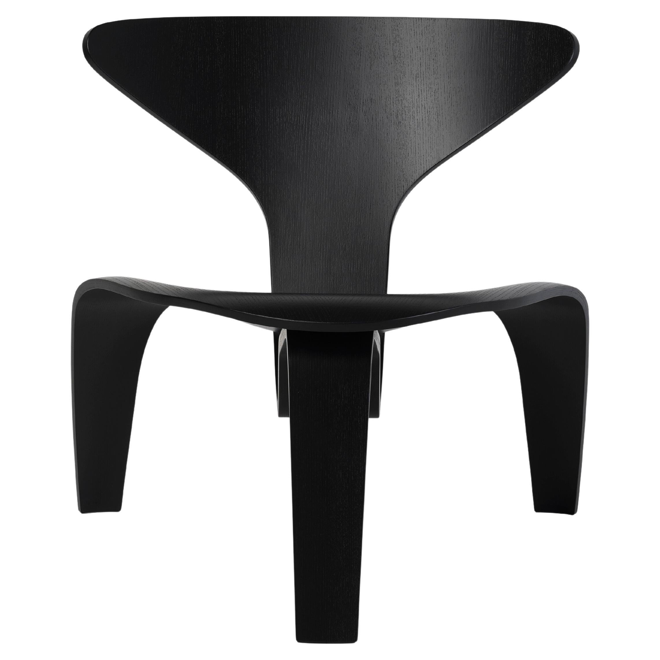 Poul Kjaerholm PK0 A Lounge Chair Schwarz Esche für Fritz Hansen