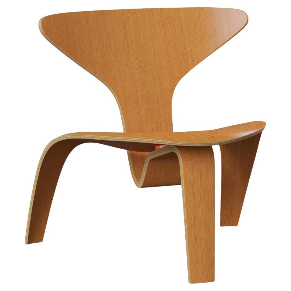 The PK0 A™ by Poul Kjærholm was originally designed in 1952 at the beginning of the Danish designer’s tenure at Fritz Hansen. The chair’s ribbon-like form pushed wood-bending techniques of the time to their limits, challenging conventional chair