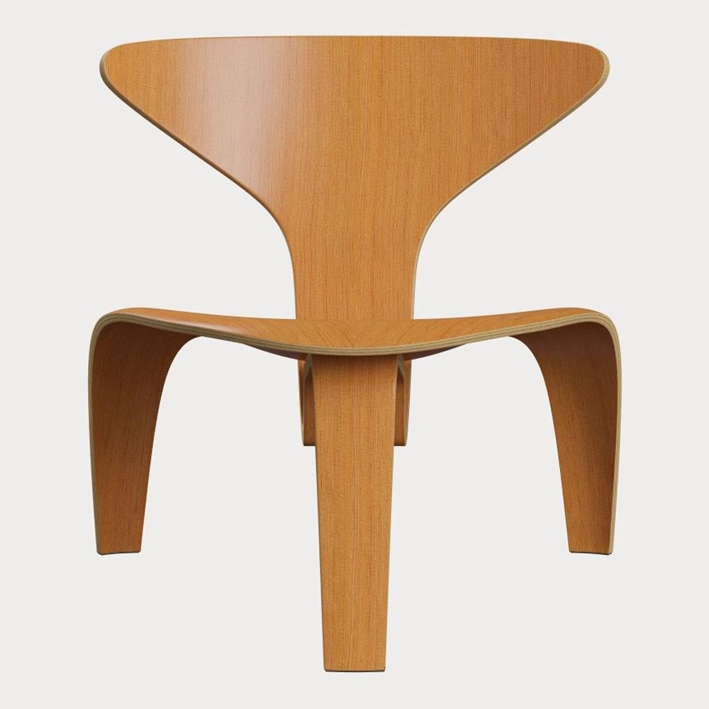 Scandinavian Modern Poul Kjaerholm PK0 A Lounge Chair Lacquered Oregon Pine for Fritz Hansen For Sale