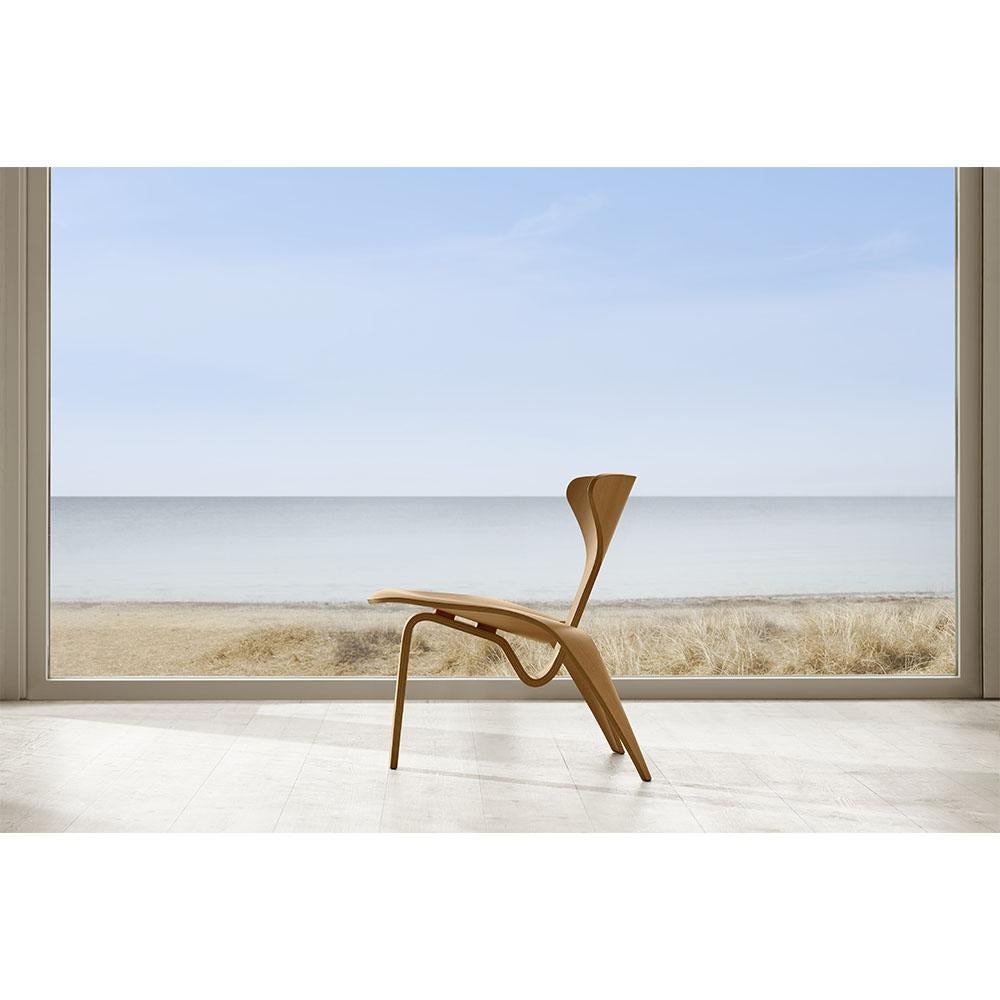 Poul Kjaerholm PK0 A Lounge Chair Lacquered Oregon Pine for Fritz Hansen In New Condition For Sale In New York, NY