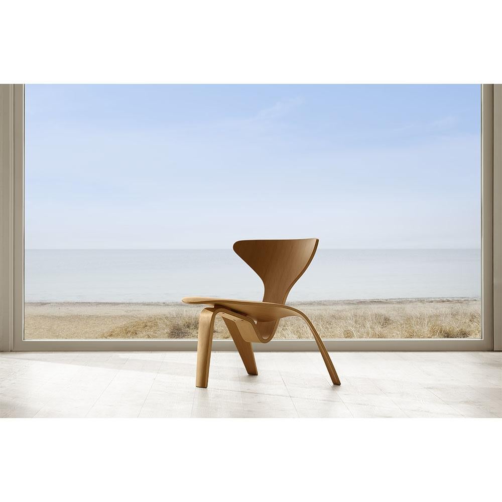 Contemporary Poul Kjaerholm PK0 A Lounge Chair Lacquered Oregon Pine for Fritz Hansen For Sale