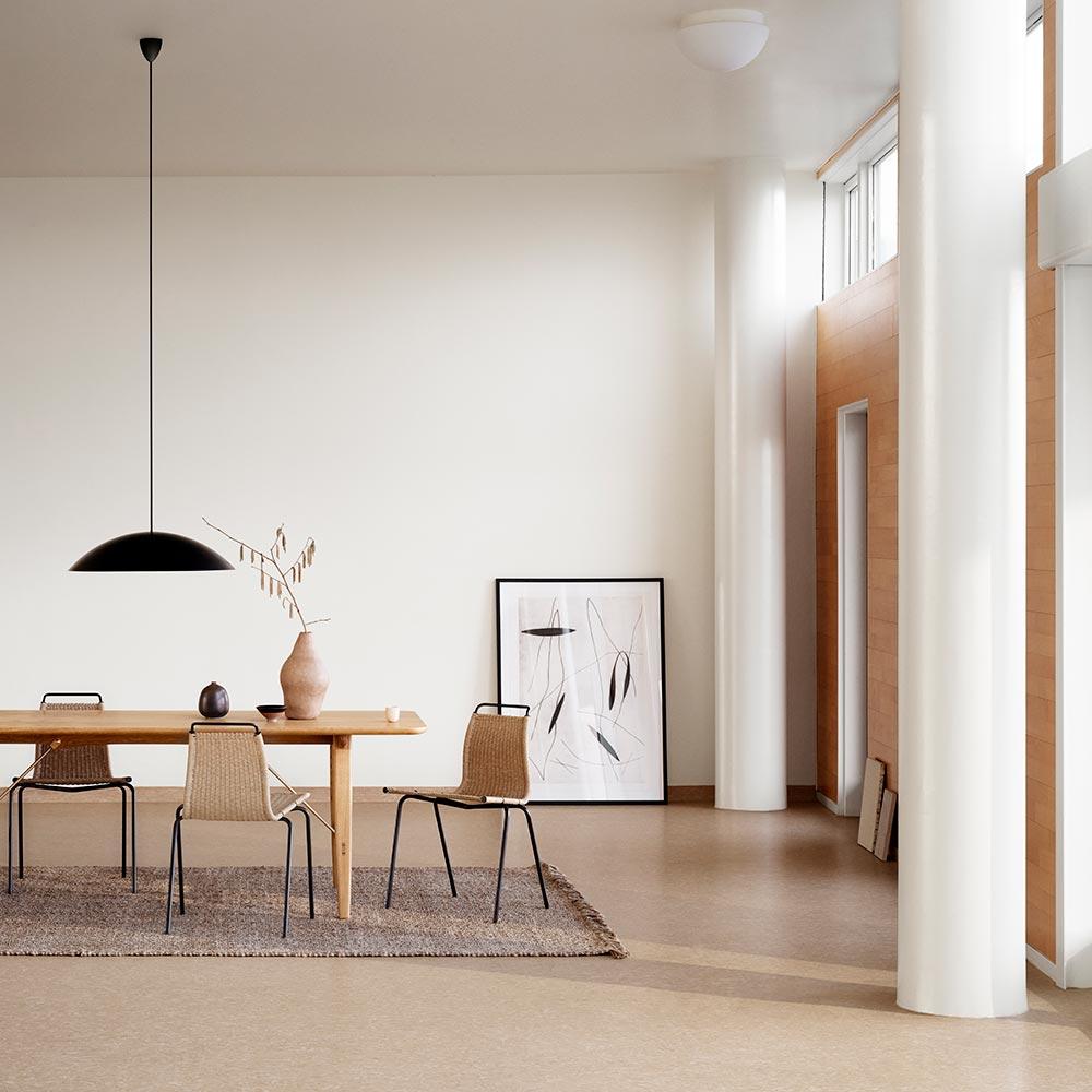 Poul Kjaerholm PK1 Stuhl Schwarzer Stahl Natural Papercord für Carl Hansen im Zustand „Neu“ im Angebot in New York, NY