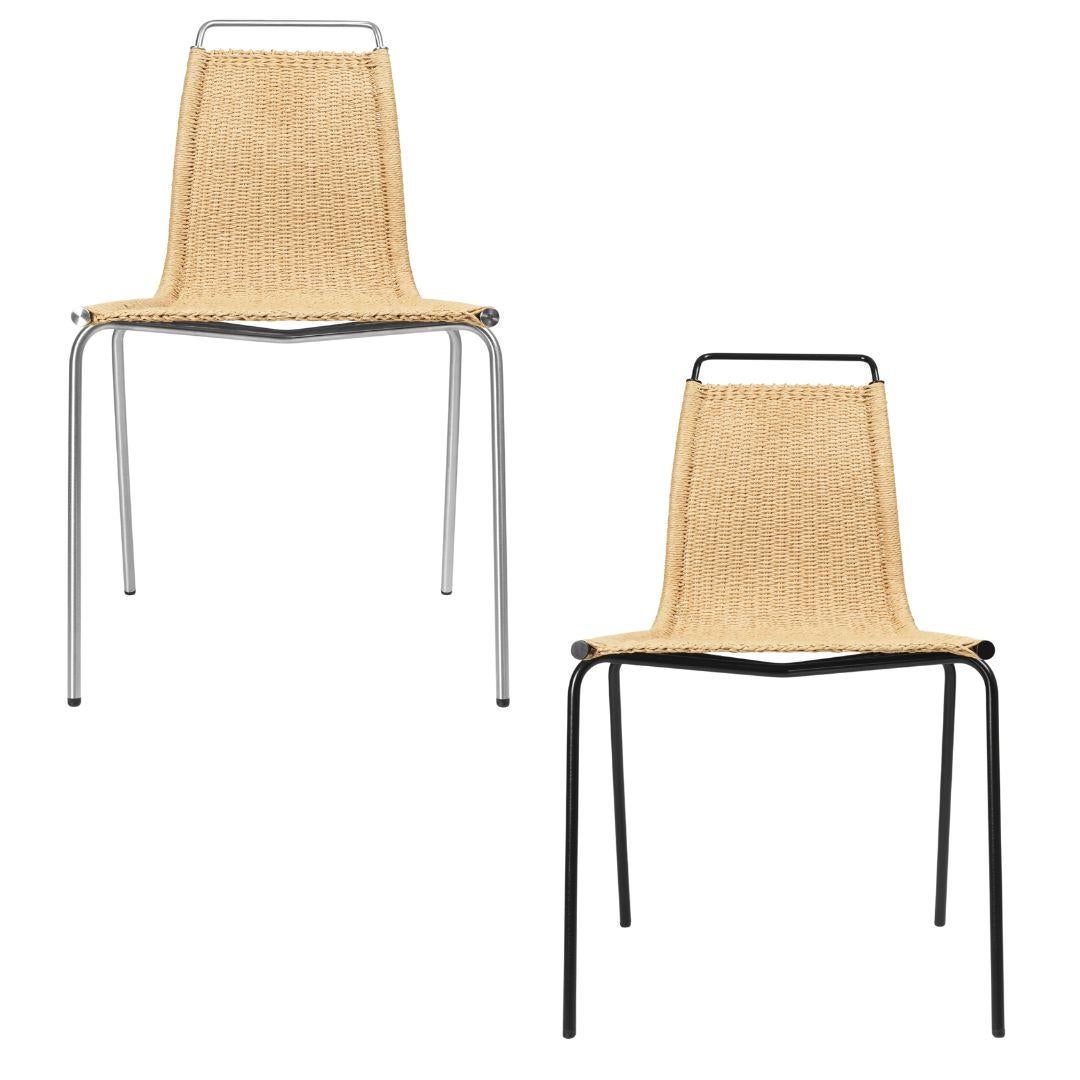 Poul Kjærholm 'PK1' Chair in Stainless Steel & Paper Cord for Carl Hansen & Son For Sale 2