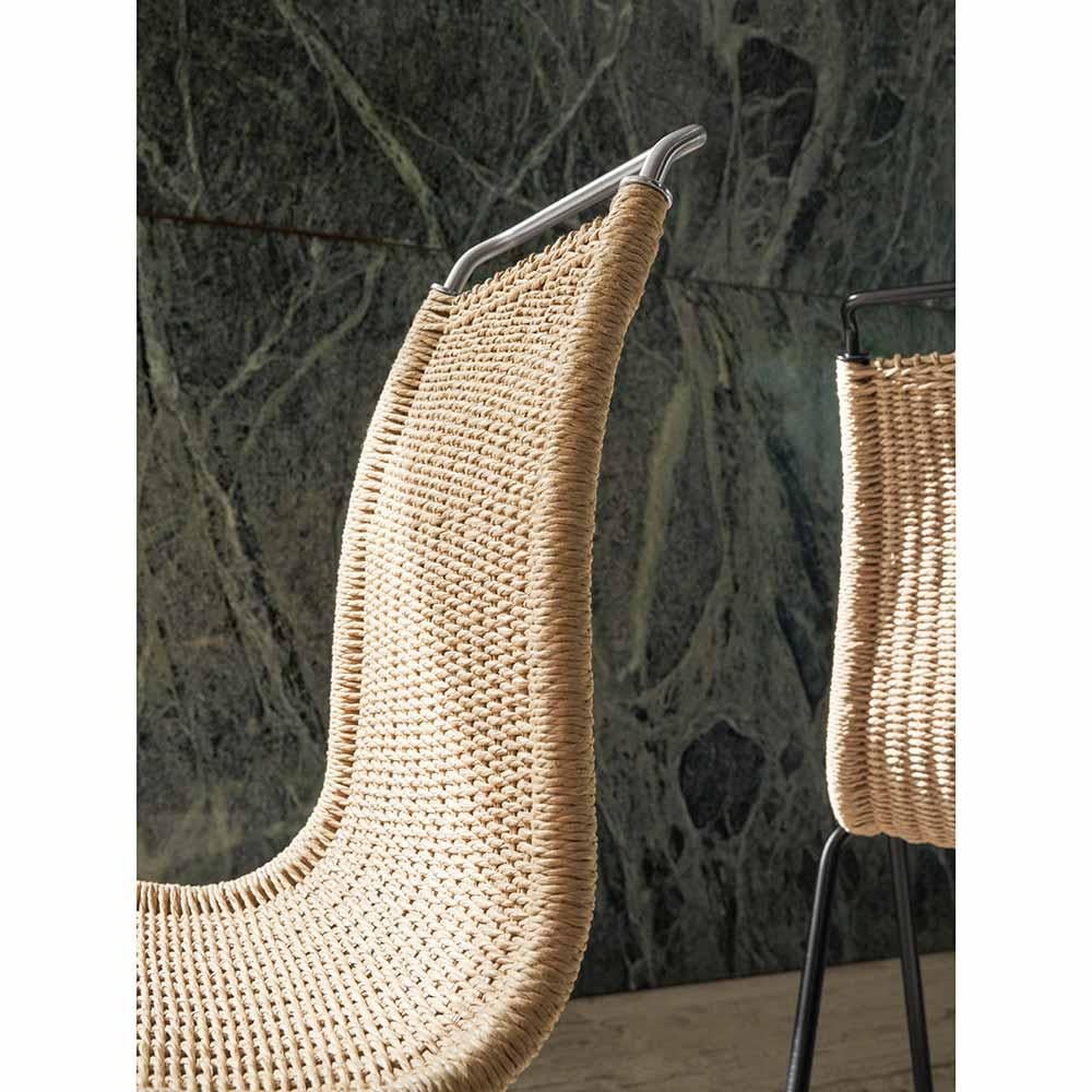 Poul Kjaerholm PK1 Stuhl Edelstahl Natural Papercord für Carl Hansen im Zustand „Neu“ im Angebot in New York, NY