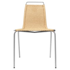 Poul Kjaerholm PK1 Chair Stainless Steel Natural Papercord for Carl Hansen