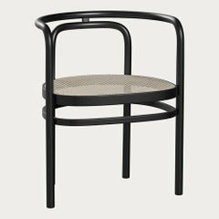 Poul Kjaerholm PK15 Armchair Black Ash Natural French Cane for Fritz Hansen