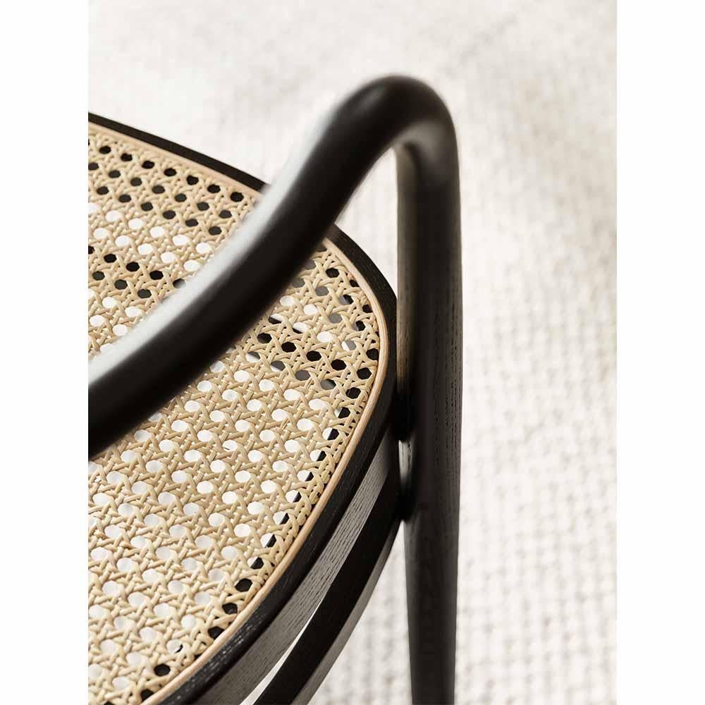 Sillón Poul Kjaerholm PK15 Fresno negro Caña francesa natural para Fritz Hansen en venta 2