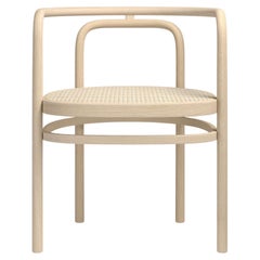 Poltrona PK15 di Poul Kjaerholm in frassino laccato Nature per Fritz Hansen