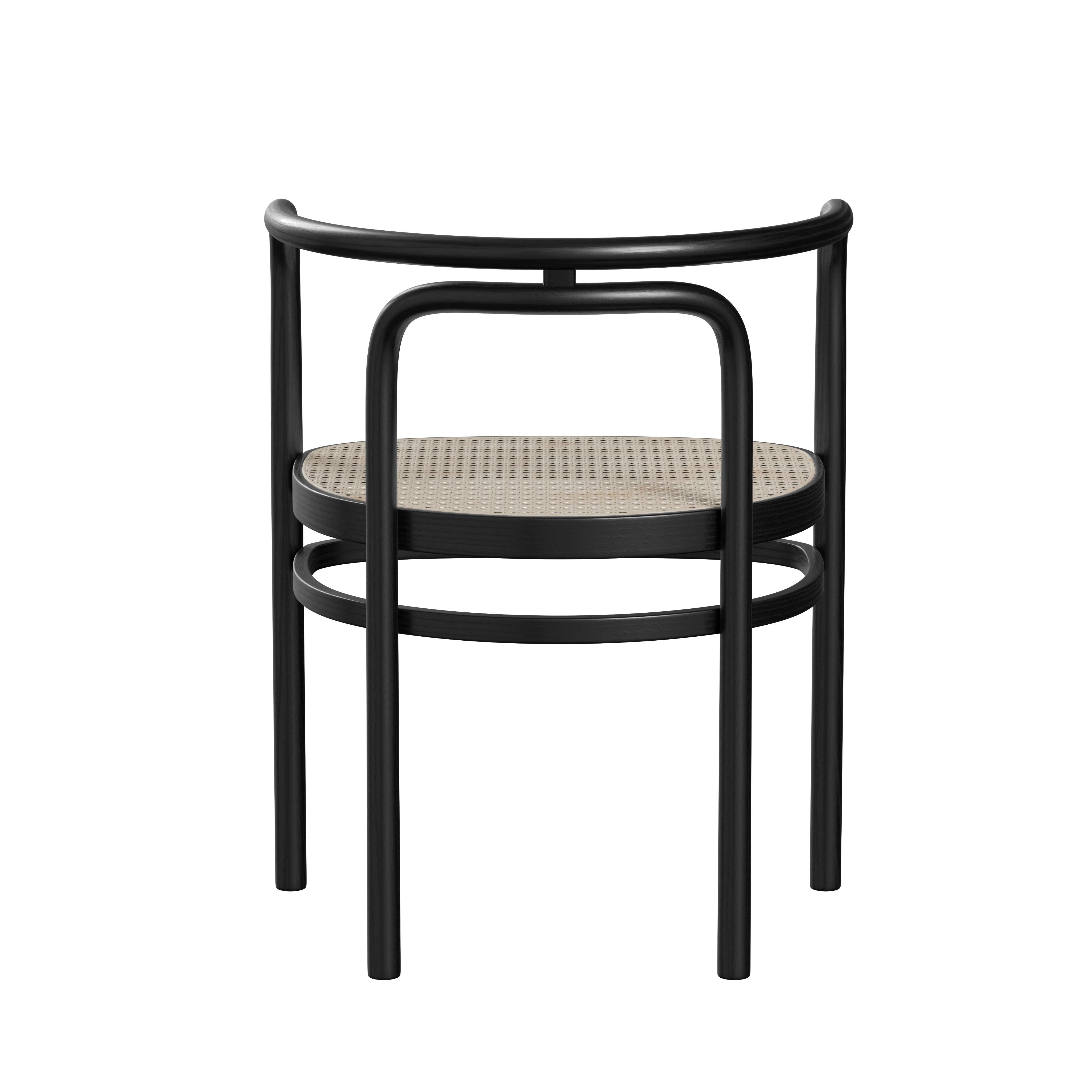 Contemporary Poul Kjærholm 'PK15' Chair for Fritz Hansen in Black Colored Ash For Sale