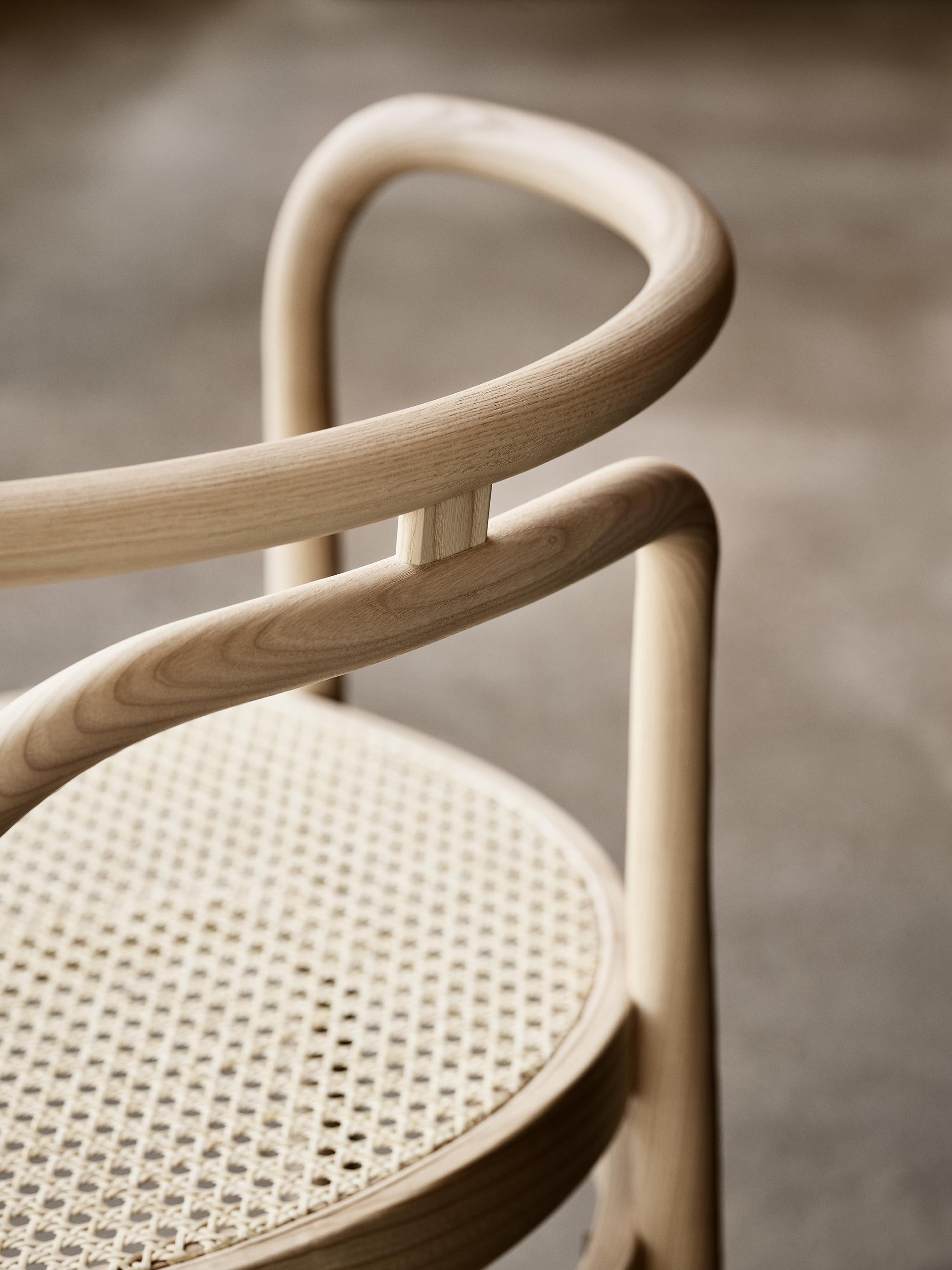 Poul Kjærholm 'PK15' Stuhl für Fritz Hansen aus klar lackierter Esche (Skandinavische Moderne) im Angebot