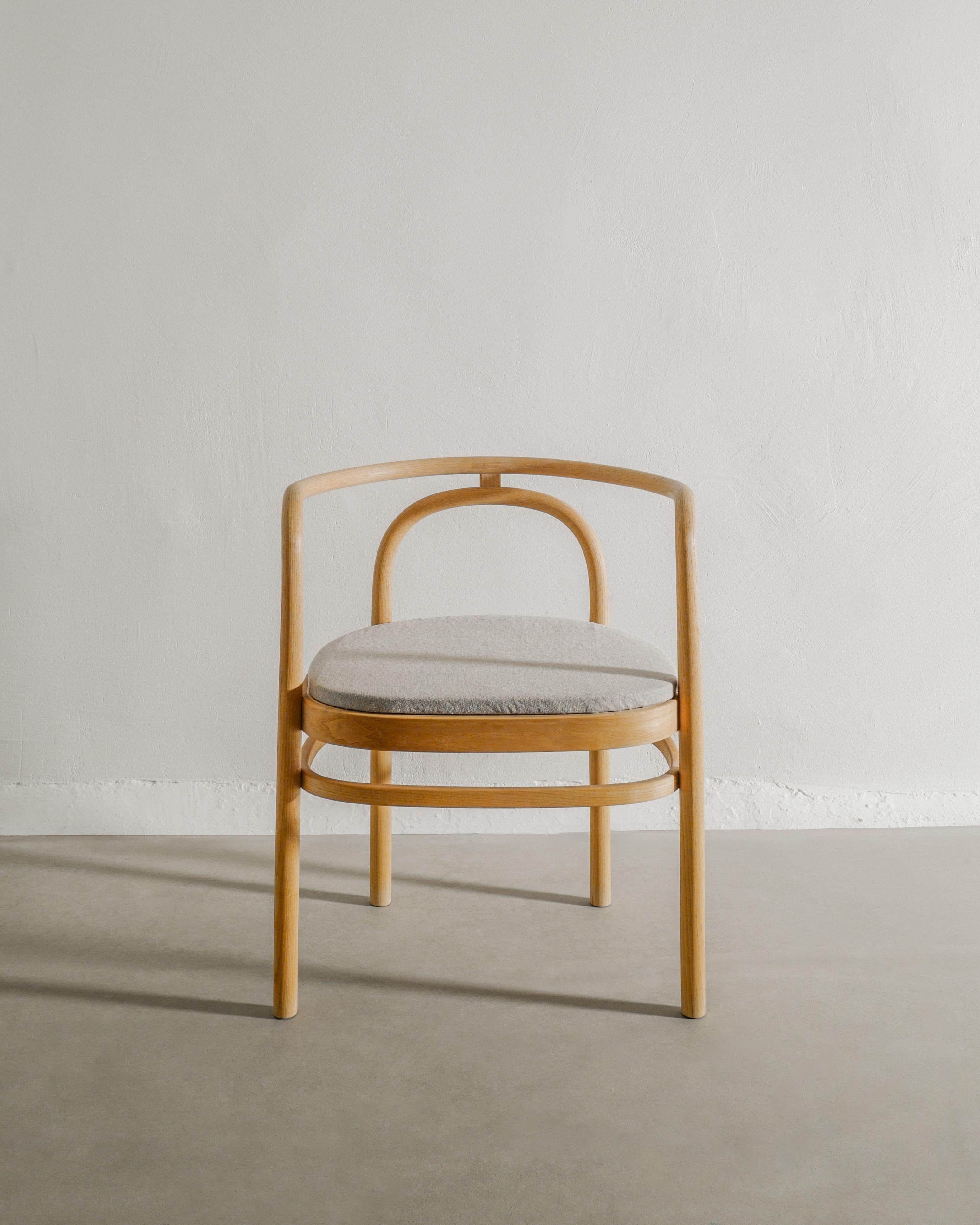 Danish Poul Kjaerholm PK15 Dining Office Chairs in Ash Wood & Linen by PP Møbler, 1990s For Sale
