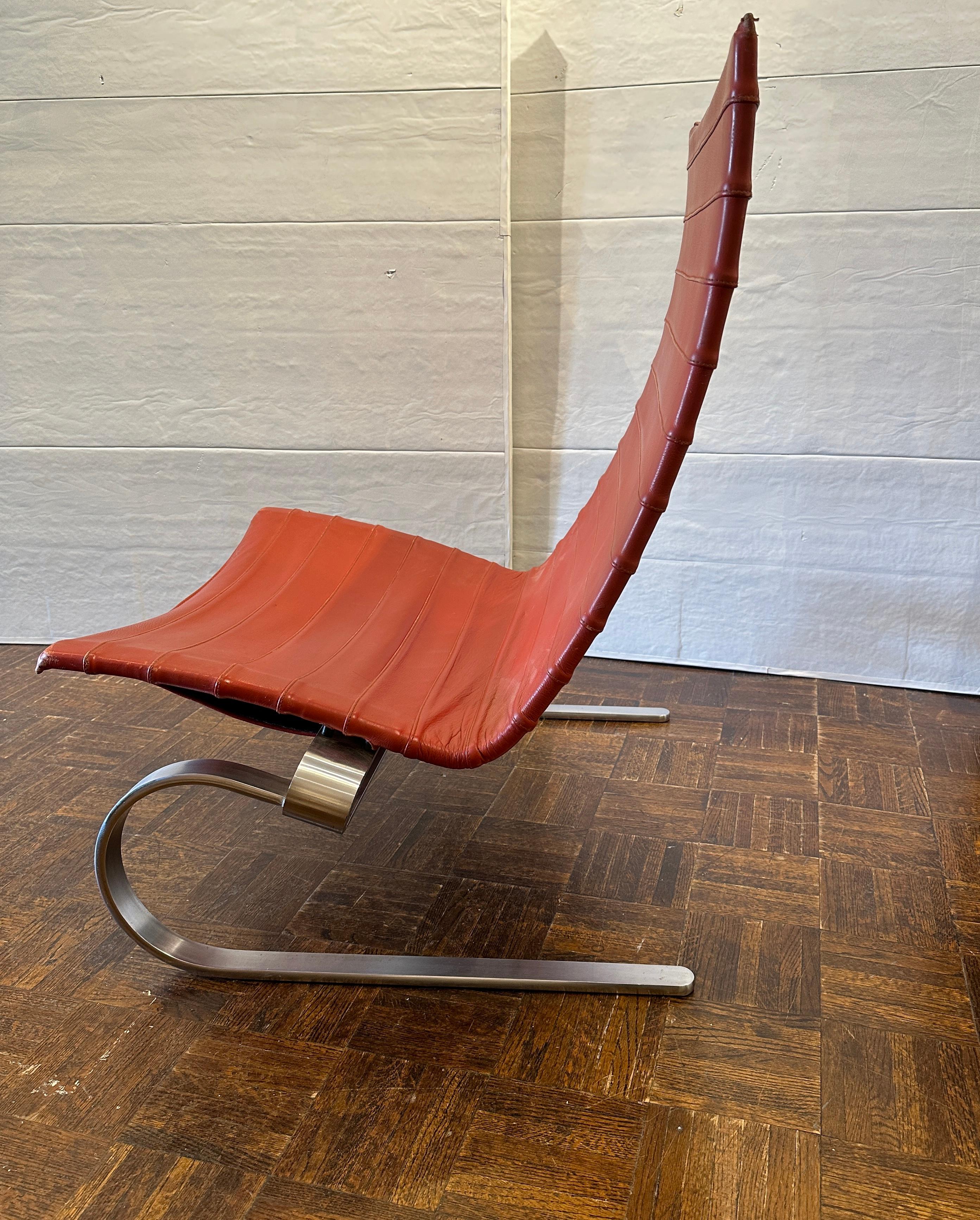 Danish Poul Kjaerholm PK20 Easy Leather Chair For Sale