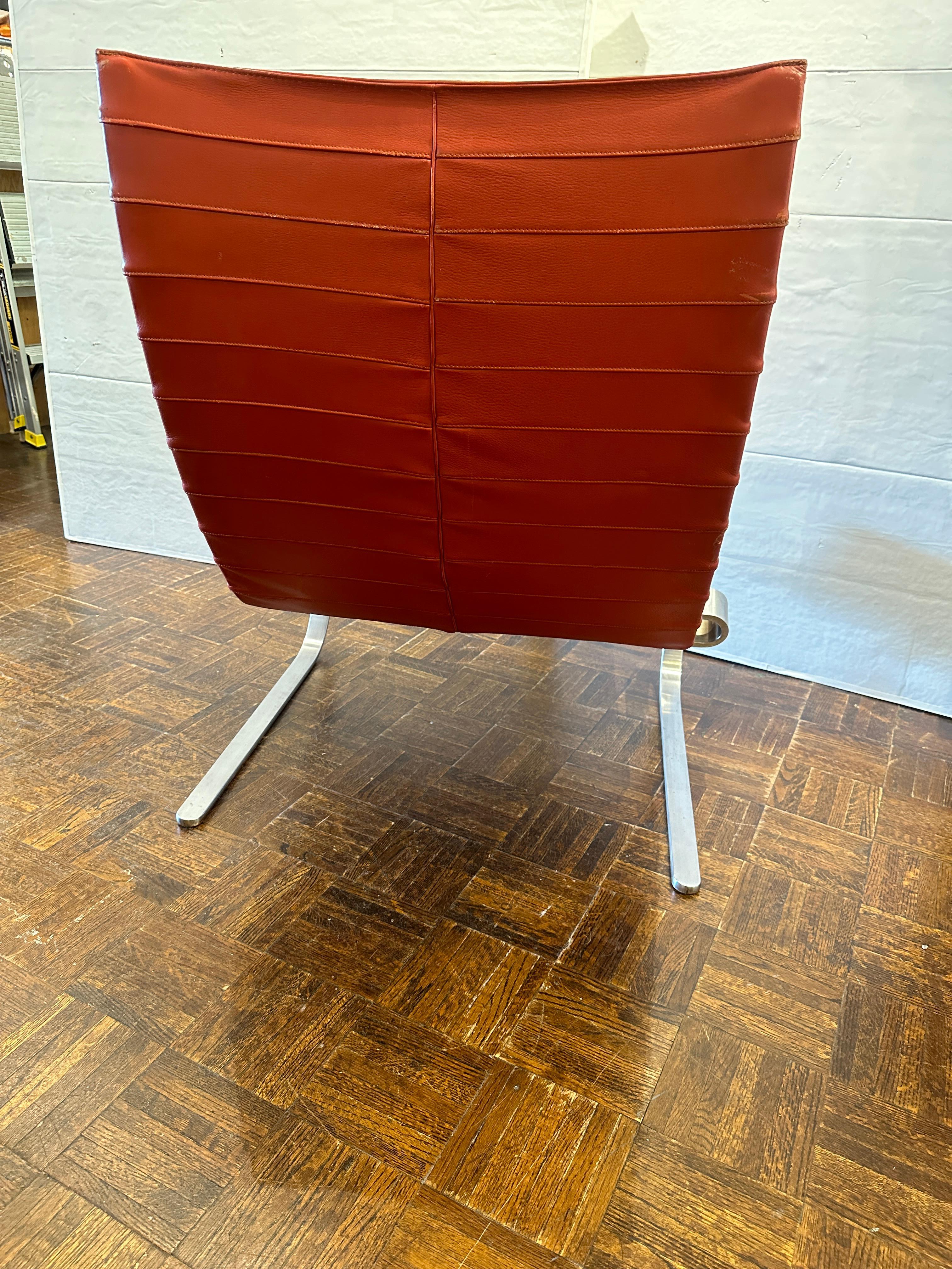 Cowhide Poul Kjaerholm PK20 Easy Leather Chair For Sale