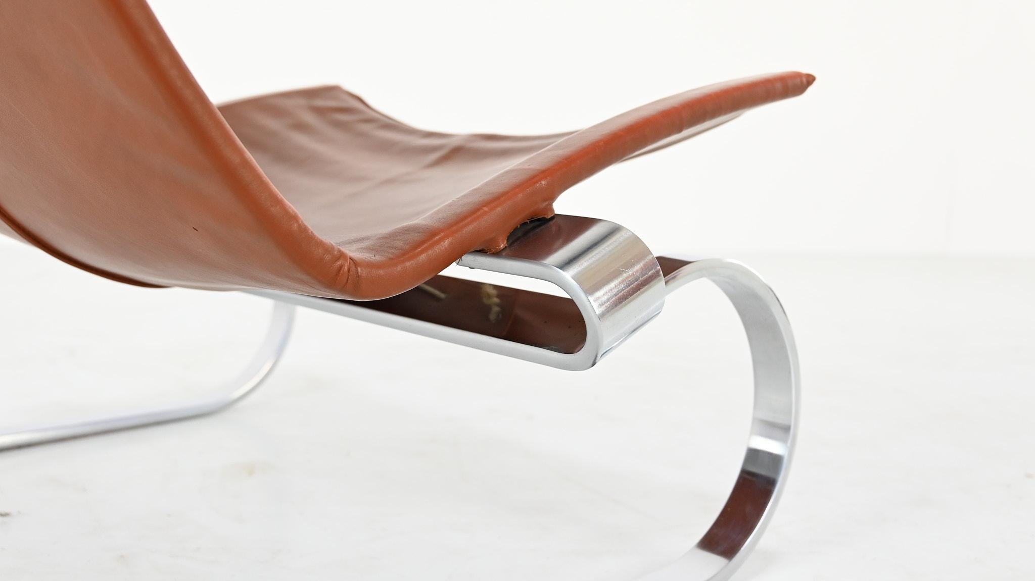 Poul Kjaerholm PK20 Lounge Chair E. Kold Christensen Denmark Steel Leather 1968 For Sale 8