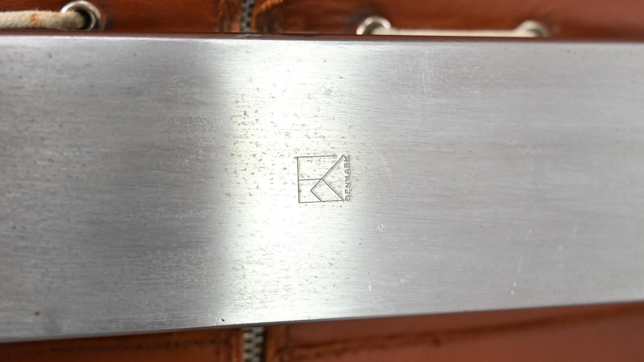 Poul Kjaerholm PK20 Lounge Chair E. Kold Christensen Denmark Steel Leather 1968 For Sale 13
