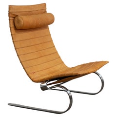 Poul Kjaerholm PK20 Lounge Chair in Cognac Leather