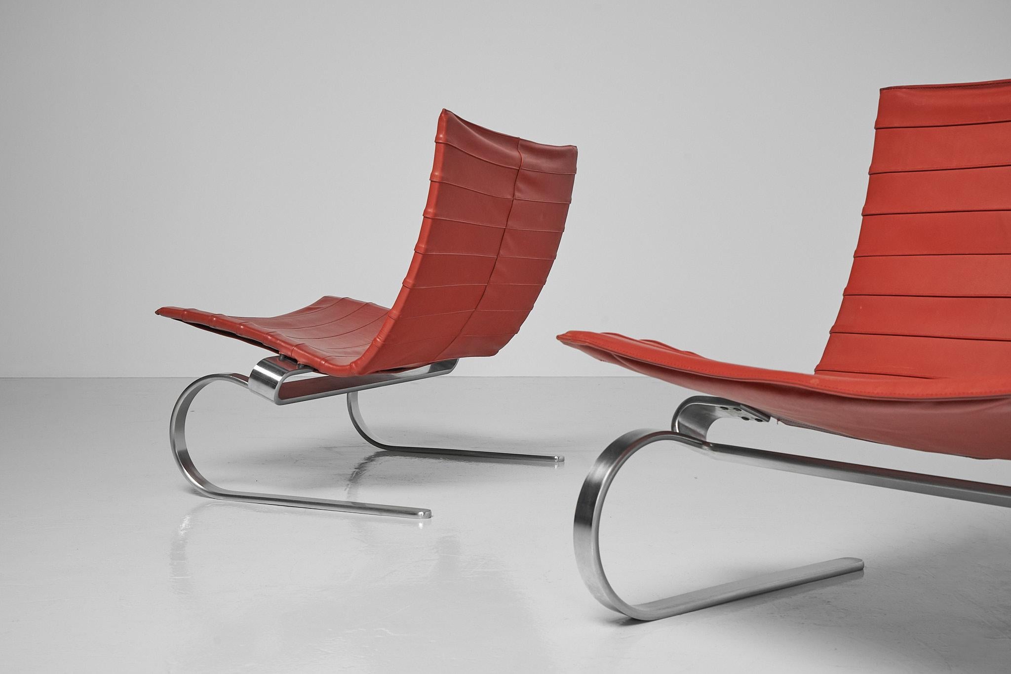 Poul Kjaerholm PK20 lounge chairs EKC Denmark 1968 3