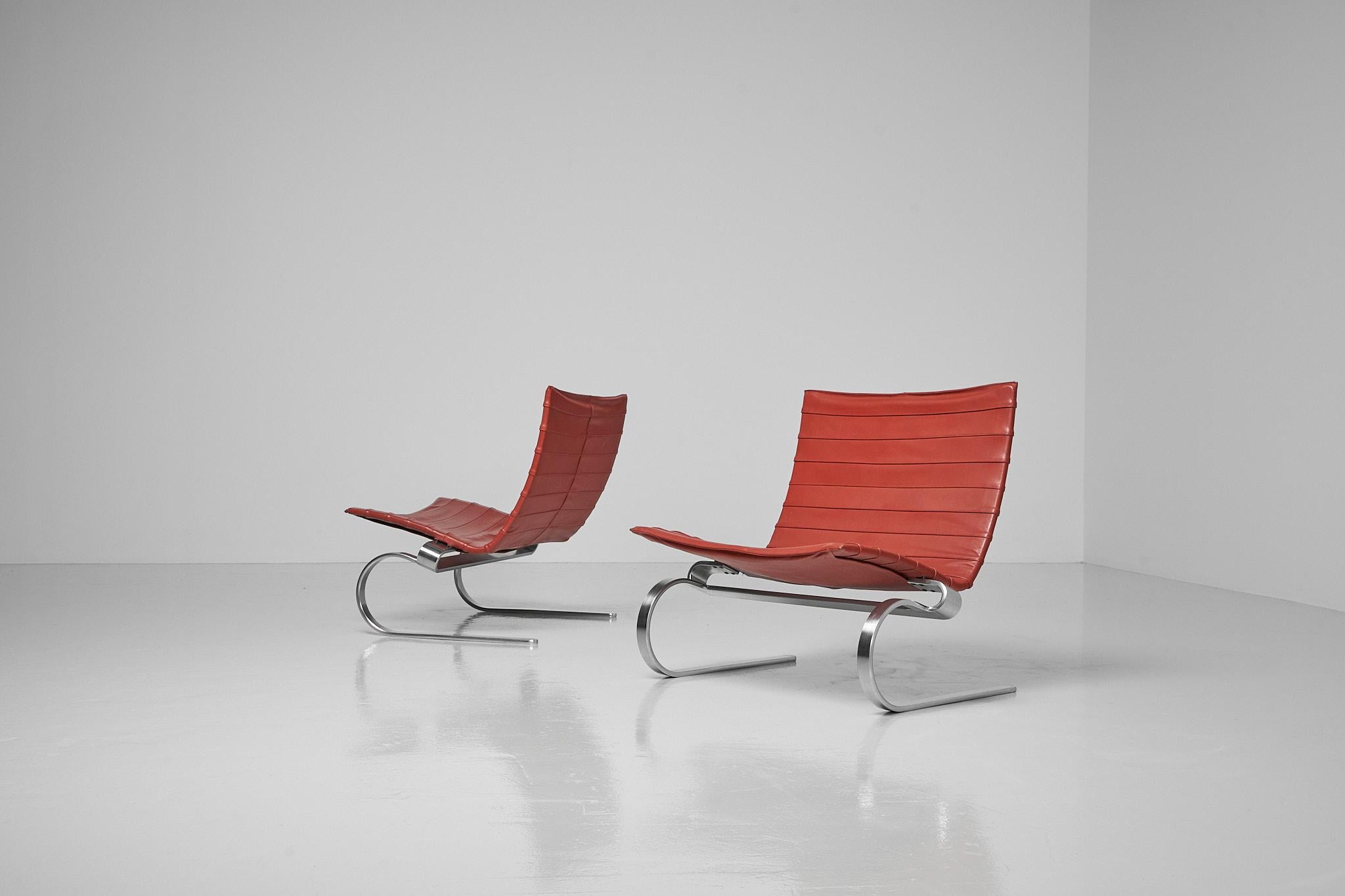 Poul Kjaerholm PK20 lounge chairs EKC Denmark 1968 2