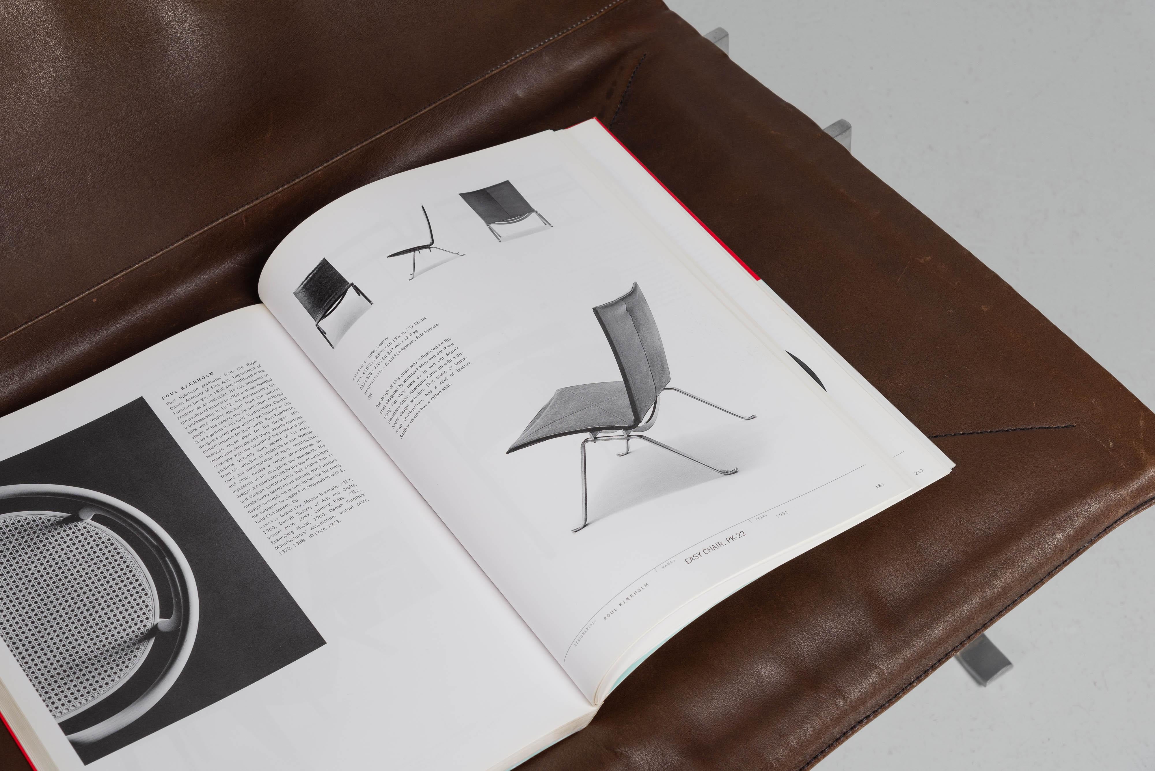 Poul Kjaerholm PK22 brown leather EKC Denmark 1956 For Sale 7