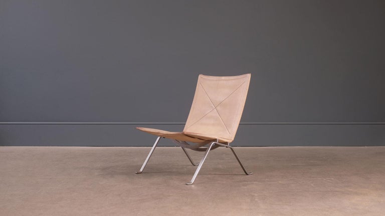 Scandinavian Modern Poul Kjaerholm PK22 Chair For Sale