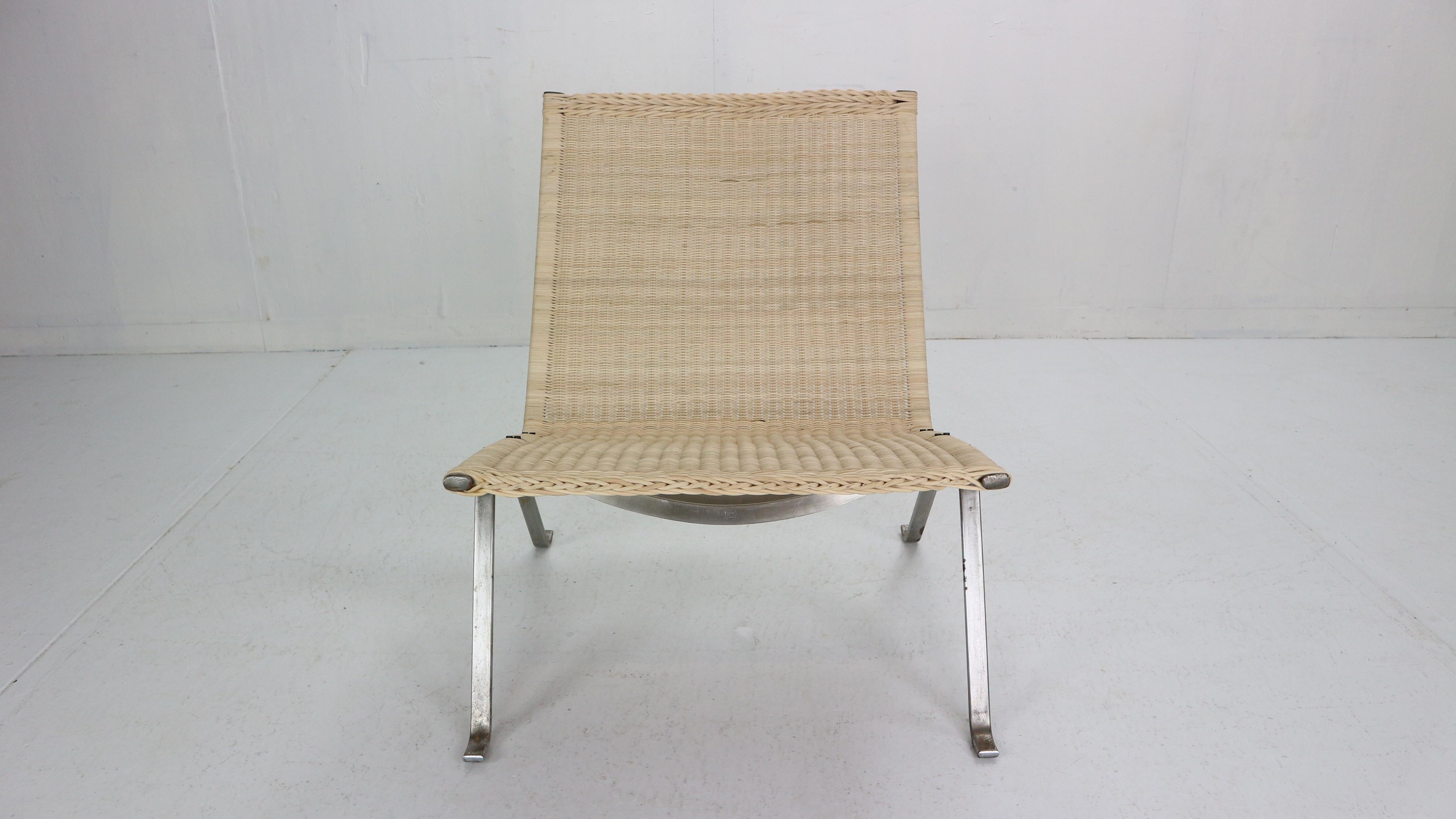 Scandinavian Modern Poul Kjaerholm PK22 Easy Chair For E. Kold Christensen, 1956, Denmark
