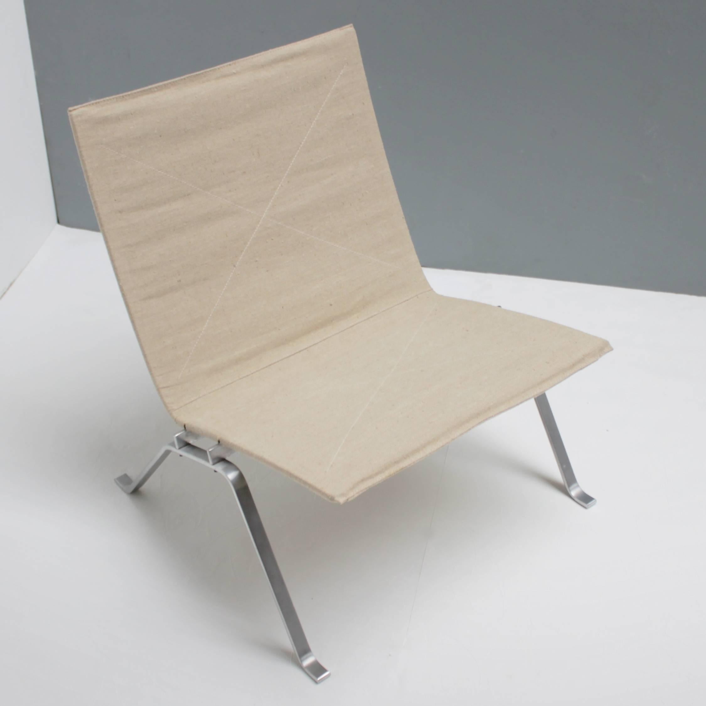 Poul Kjaerholm PK22 pour Kold Christensen en Nos Canvas Excellent état à JM Haarlem, NL