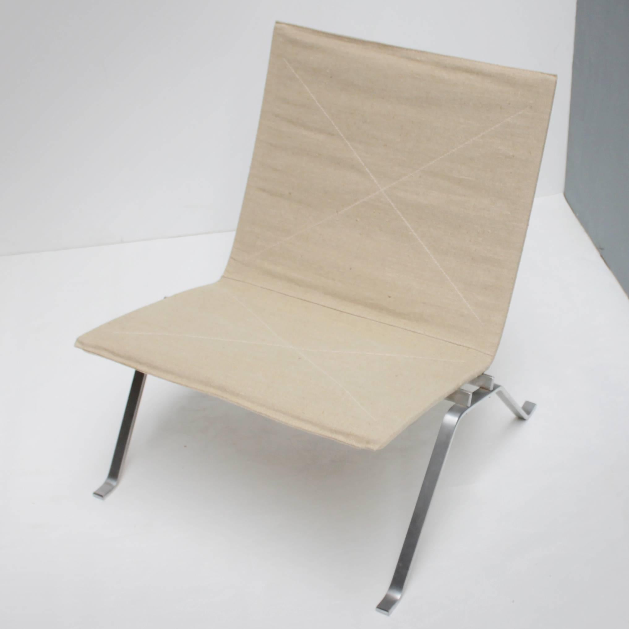 Milieu du XXe siècle Poul Kjaerholm PK22 pour Kold Christensen en Nos Canvas