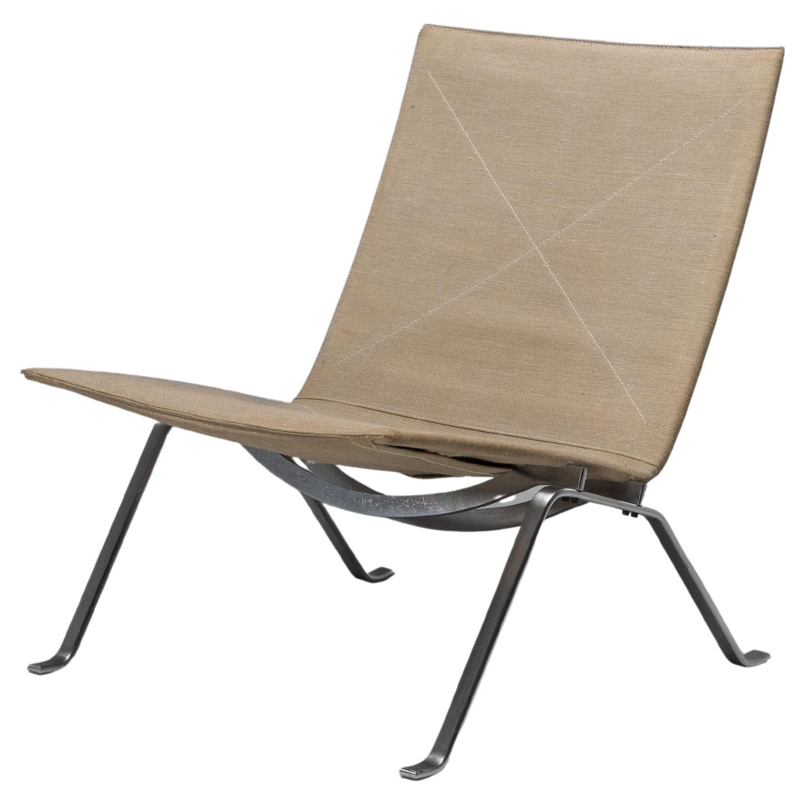 Poul Kjaerholm PK22 in canvas EKC Denmark 1956