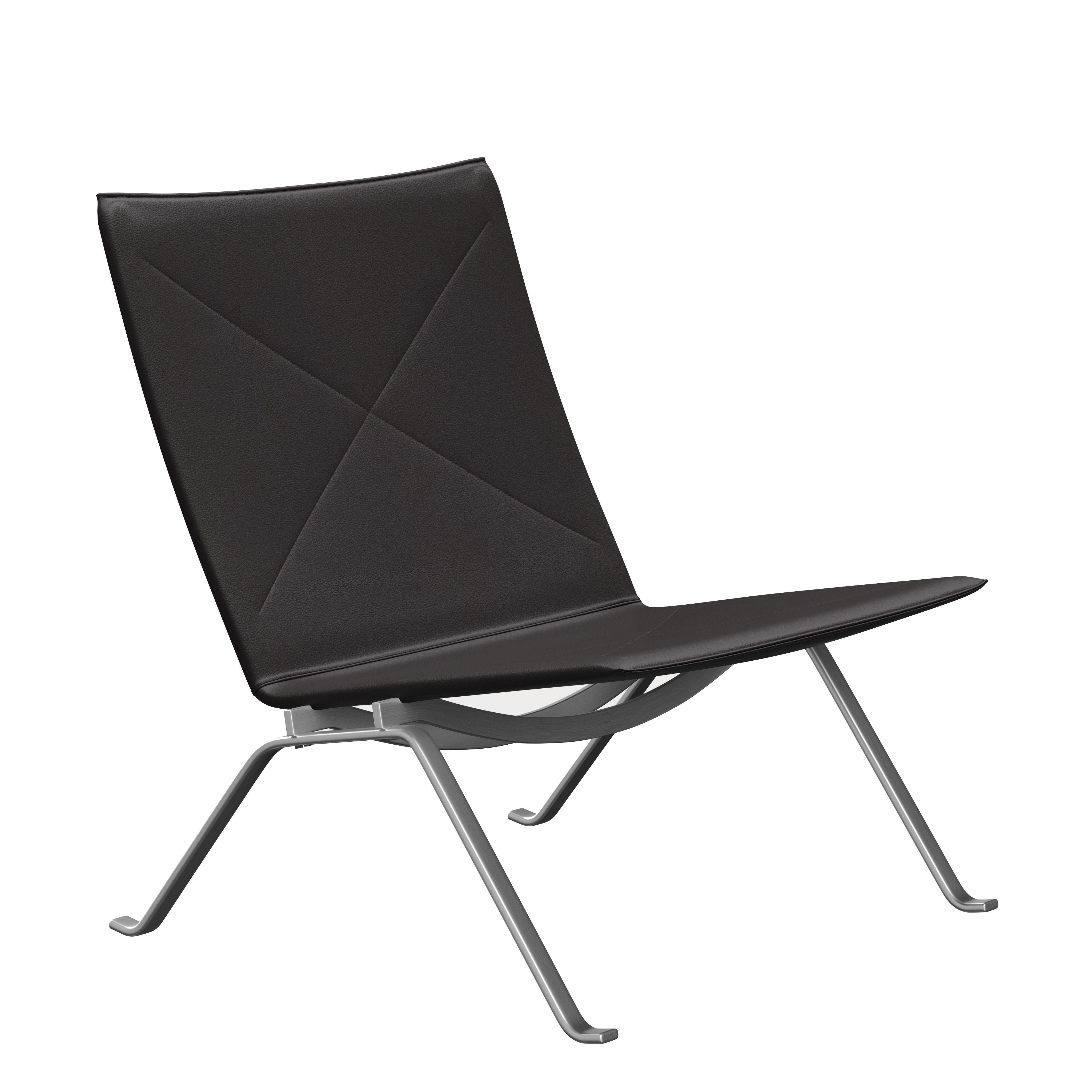 Contemporary Poul Kjærholm 'PK22' Lounge Chair for Fritz Hansen in Aura Leather For Sale